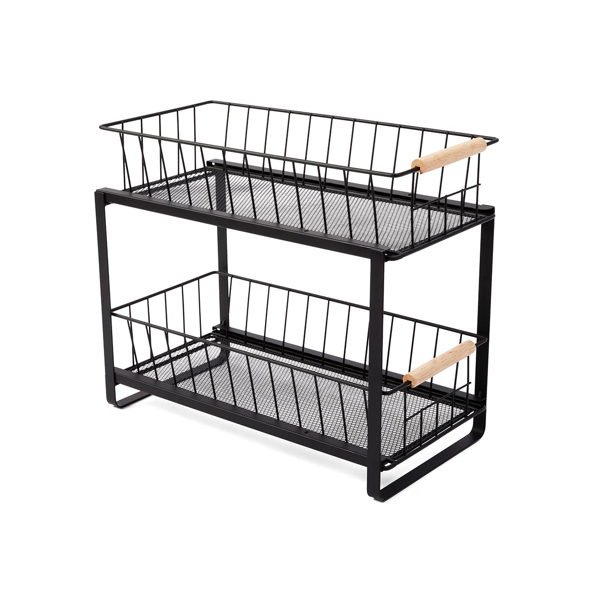 2 Wire and Wood 2 Tiered Drawers, 2 of 8