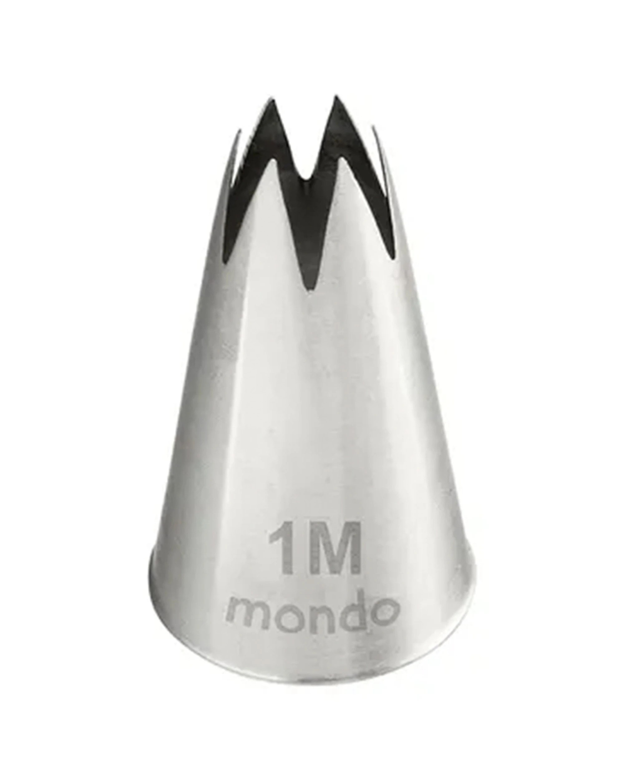 1 Mondo Open Star Piping Tip Food-grade Stainless Steel Single Nozzle For Cakes - Silver, 1 of 3