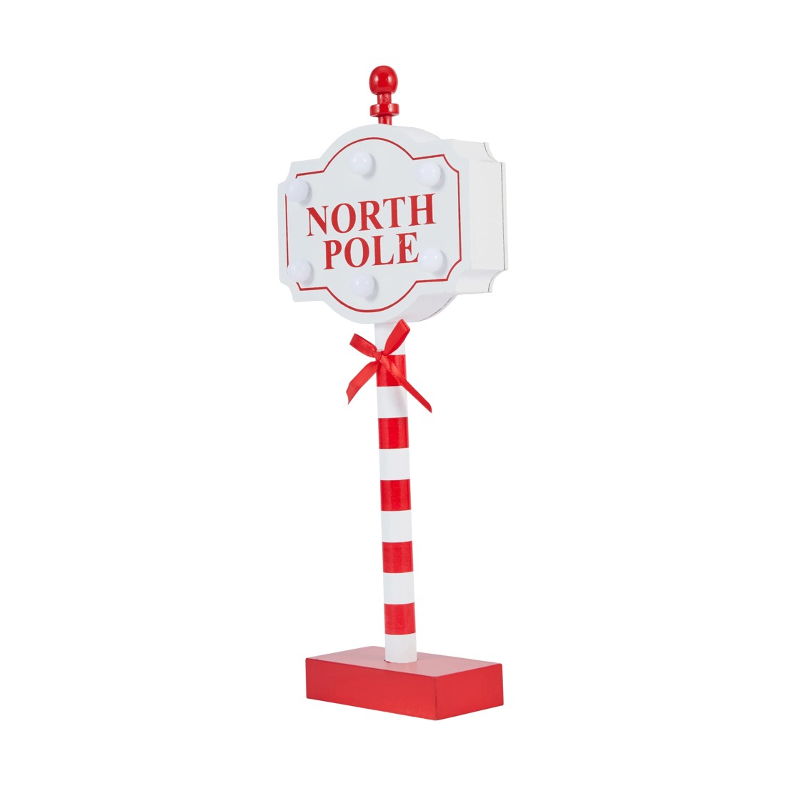 3 Light Up North Pole Sign, 3 of 8