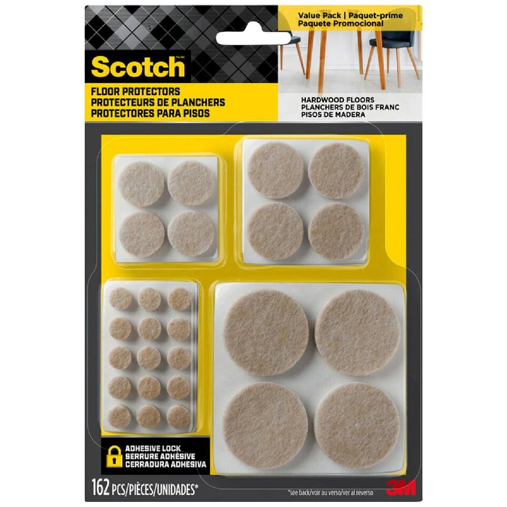 1 Scotch Felt Pads Beige 162 Pack, 1 of 5