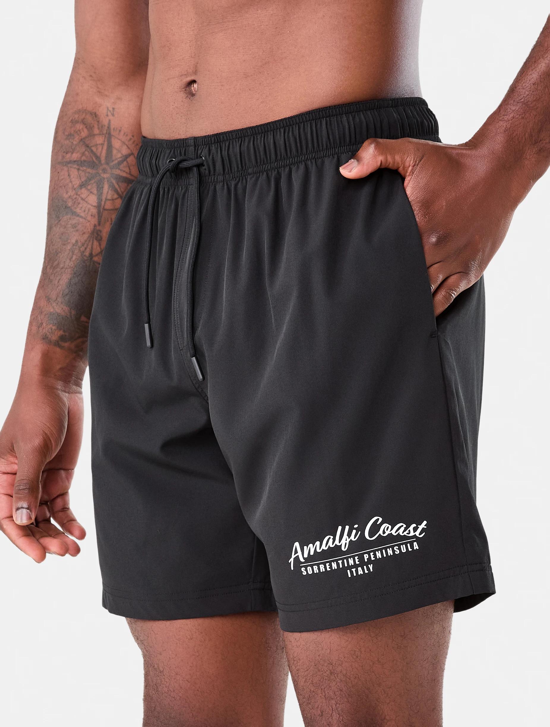 2 Regular Print Boardshorts Blk Coast, 2 of 8