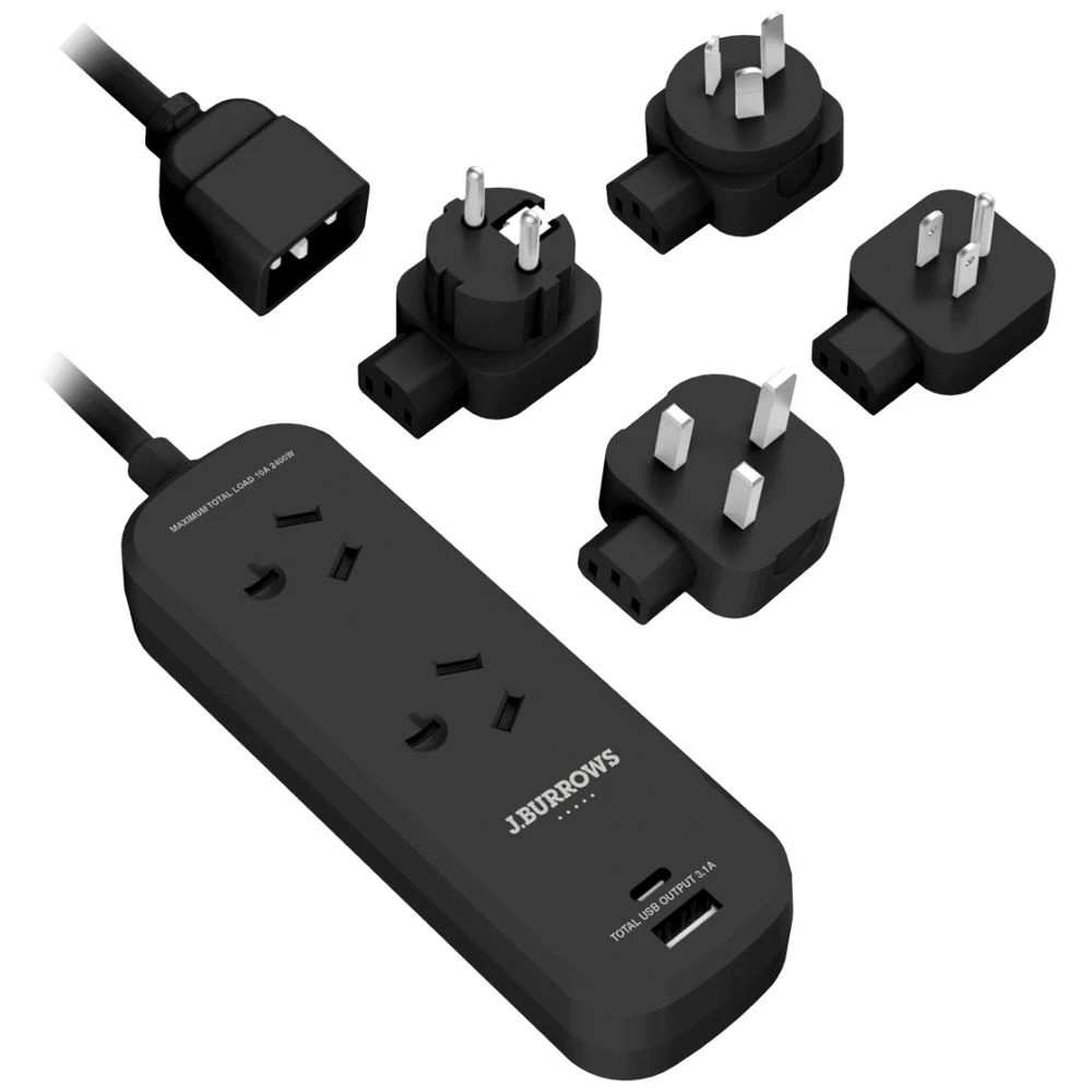 1 J.Burrows Universal Outbound Travel Adaptor Kit, 1 of 4