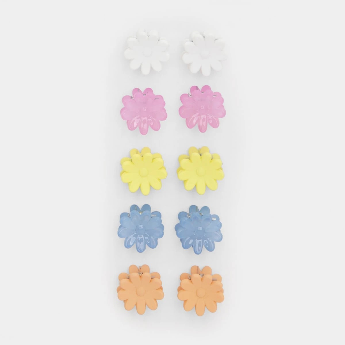 1 10 Pack Daisy Mini Hair Clips, 1 of 4