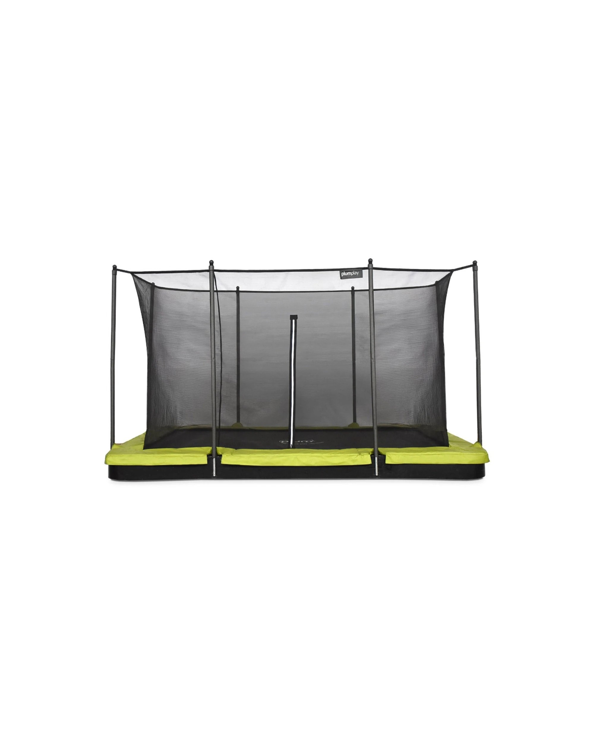 1 Plum Play Au 12 X 8ft In-ground Rectangular Trampoline Springsafe Enclosure - Black, 1 of 3