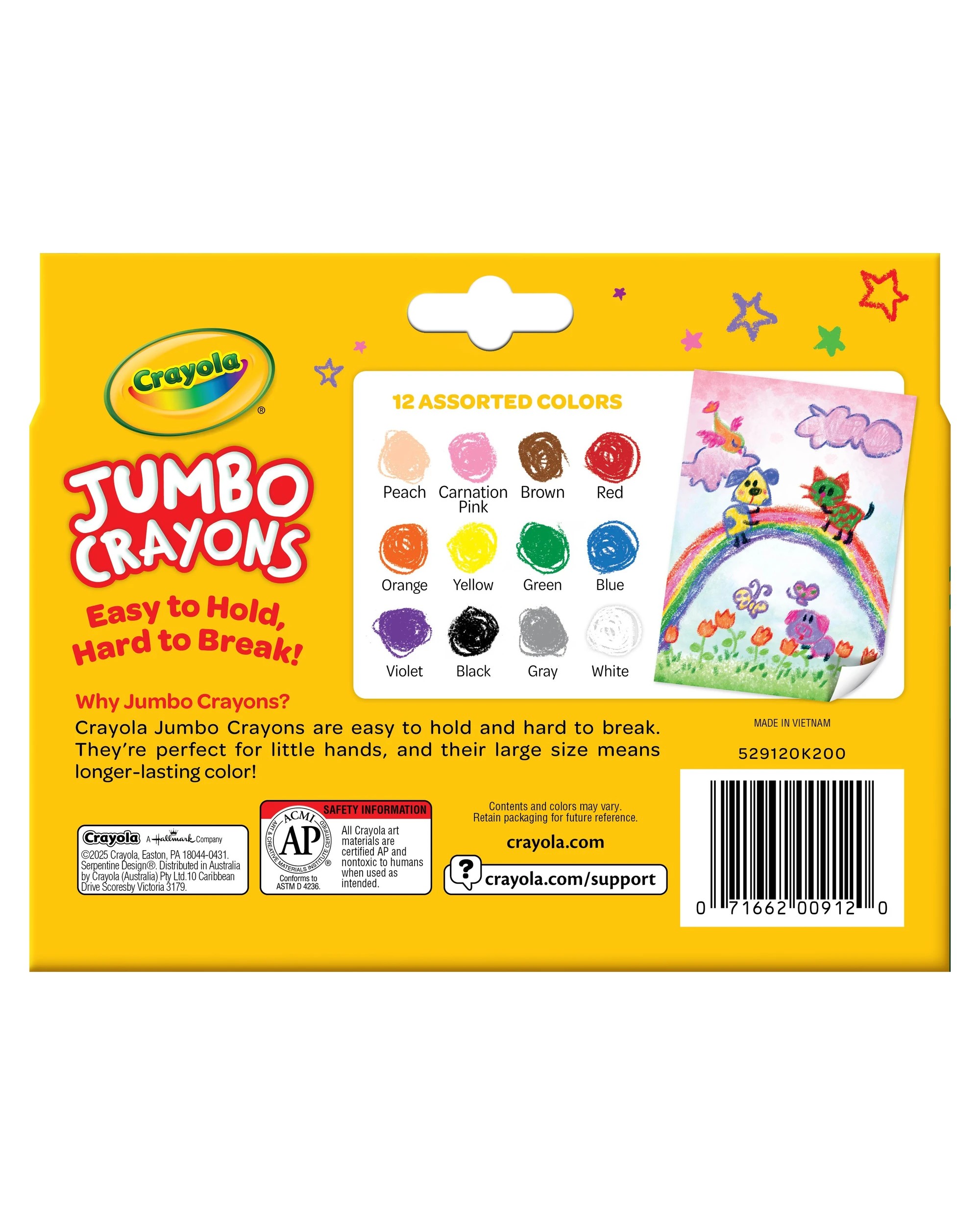 2 Crayola My First Jumbo Crayons - Pack of 12, 2 of 3