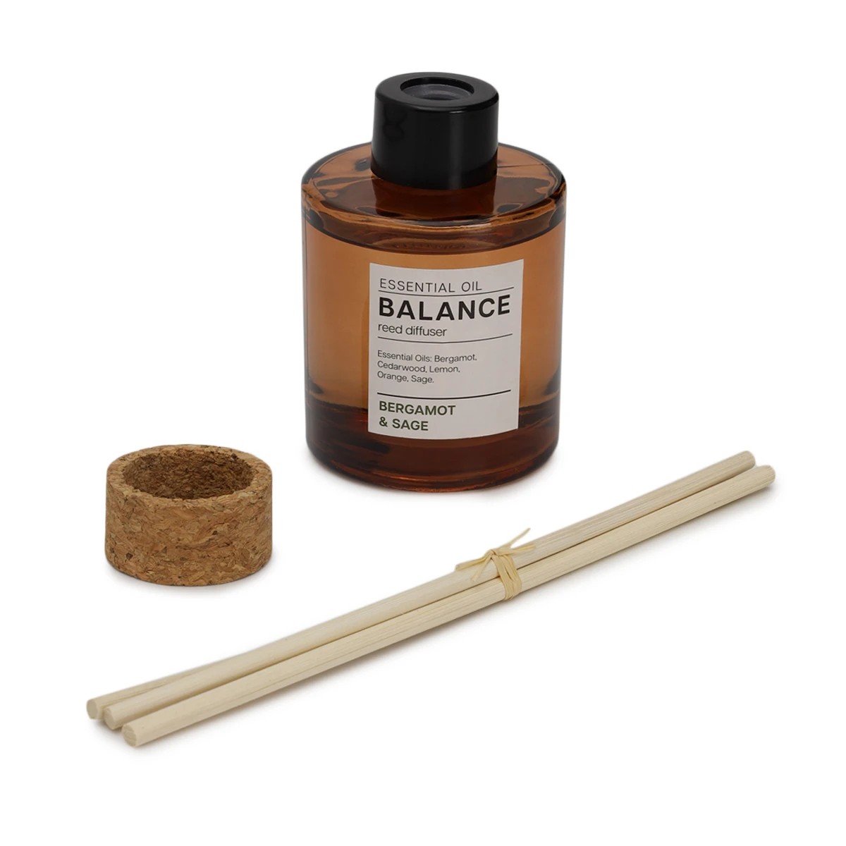 3 Aroma Balance Bergamot and Sage Essential Oil Blend Liquid Reed Diffuser 130ml, 3 of 7