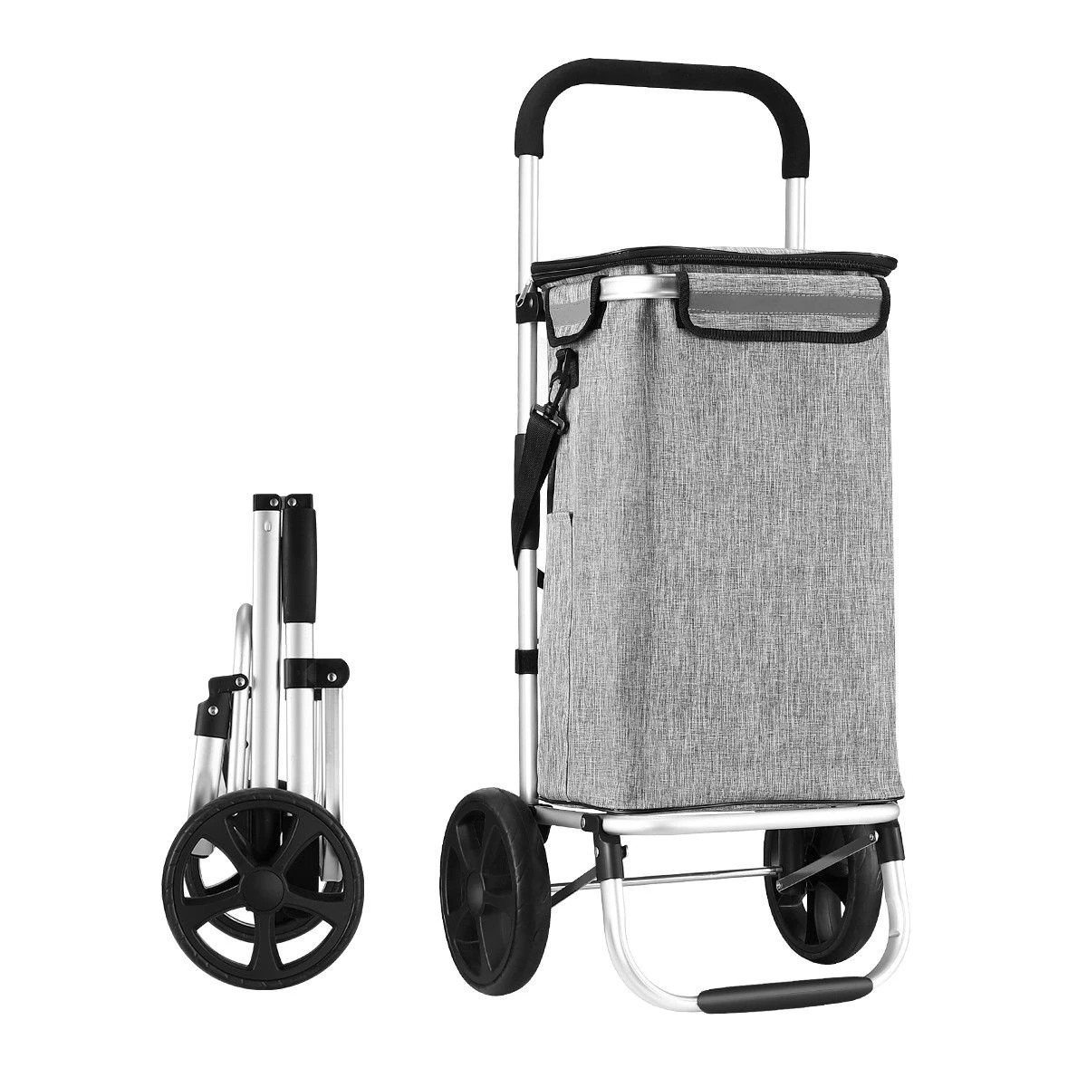 1 AUSWAY Shopping Cart Foldable Trolley Grocery Bag Waterproof Aluminium, 1 of 1