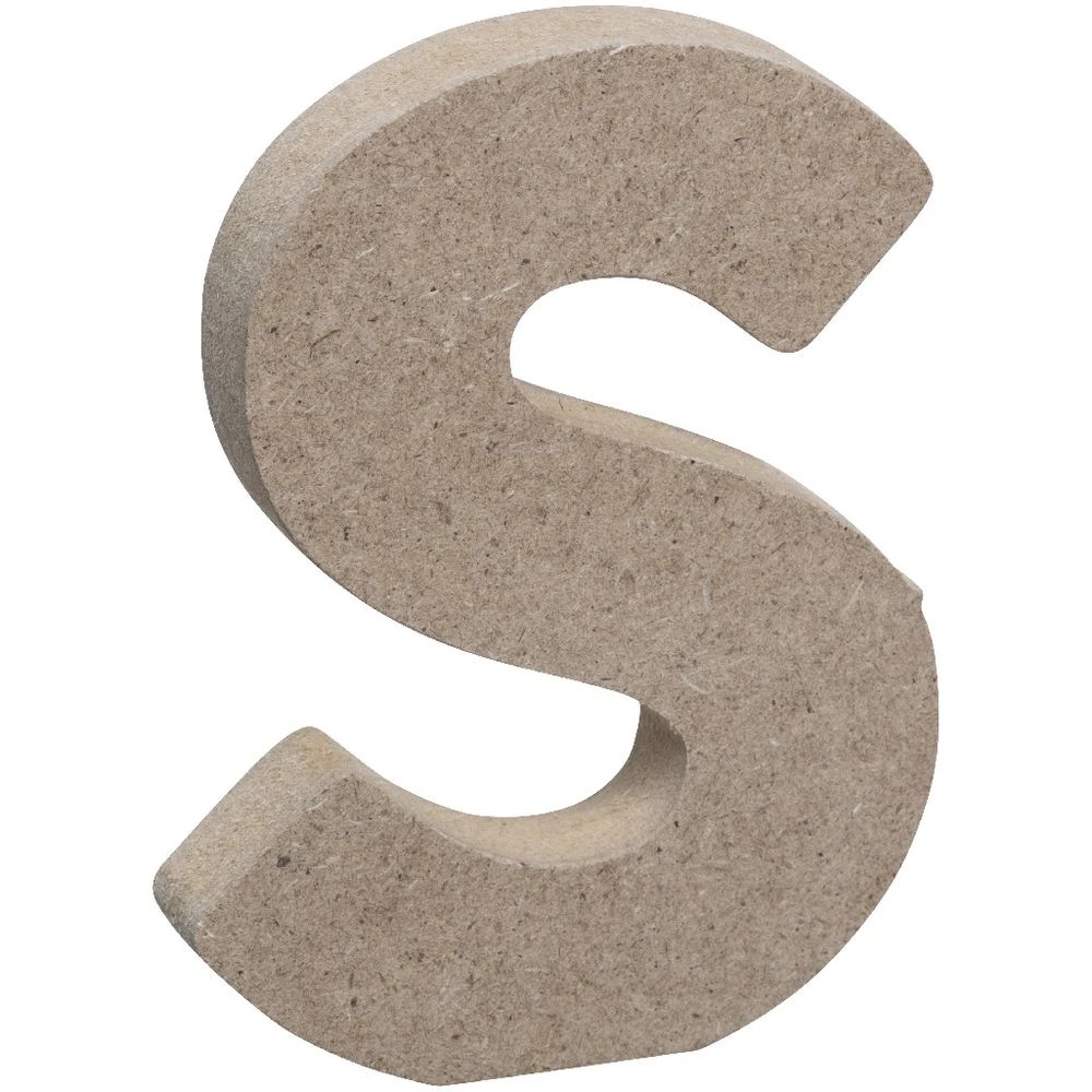 3 Born Wooden Alphabet Letter S 10cm, 3 of 3