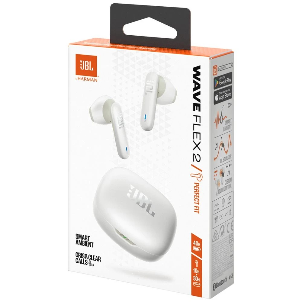10 JBL Wave Flex 2 True Wireless Earbuds White, 10 of 10