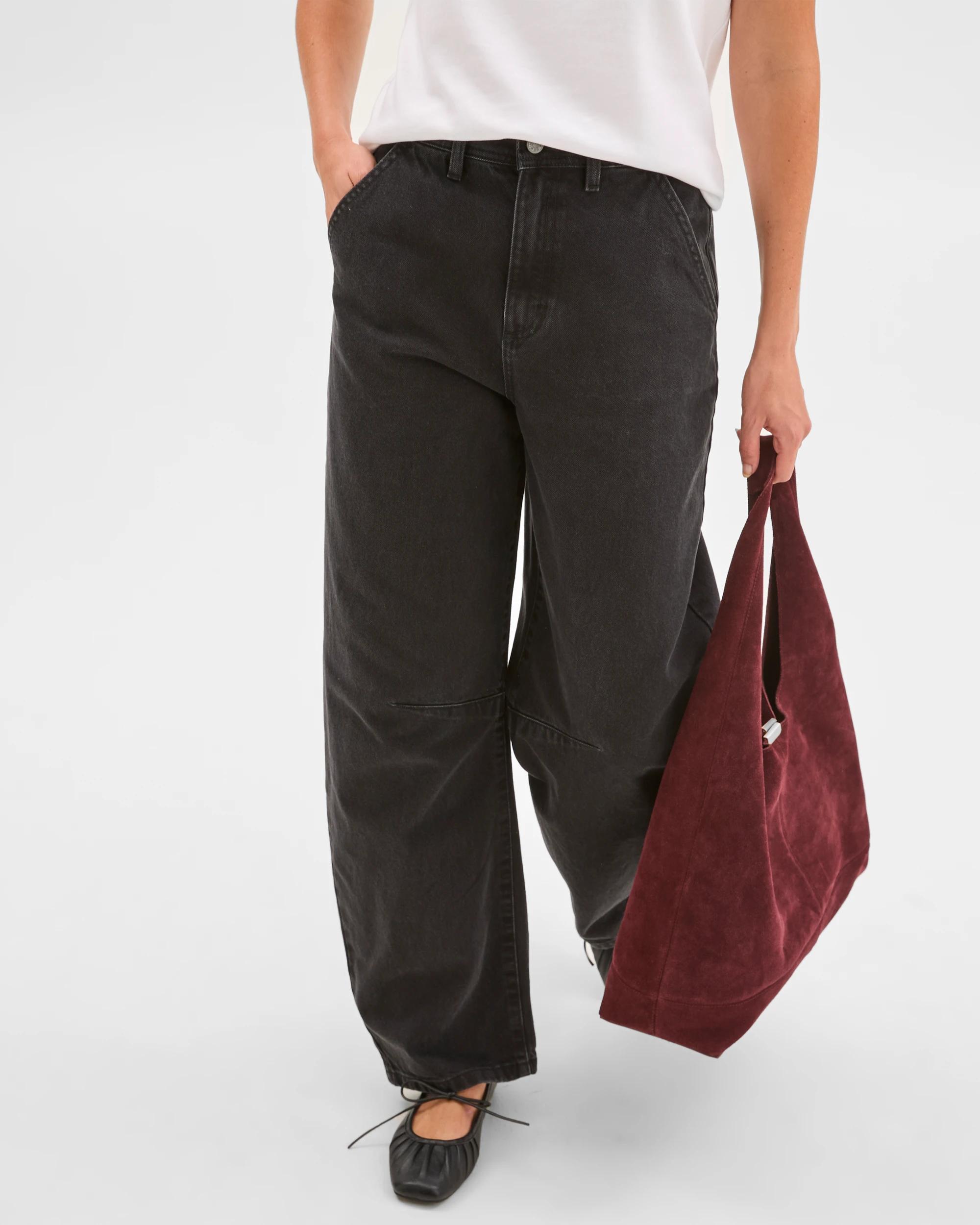 3 Target Denim Cate Relaxed Barrel Denim Jeans CLEAN BLACK, 3 of 7