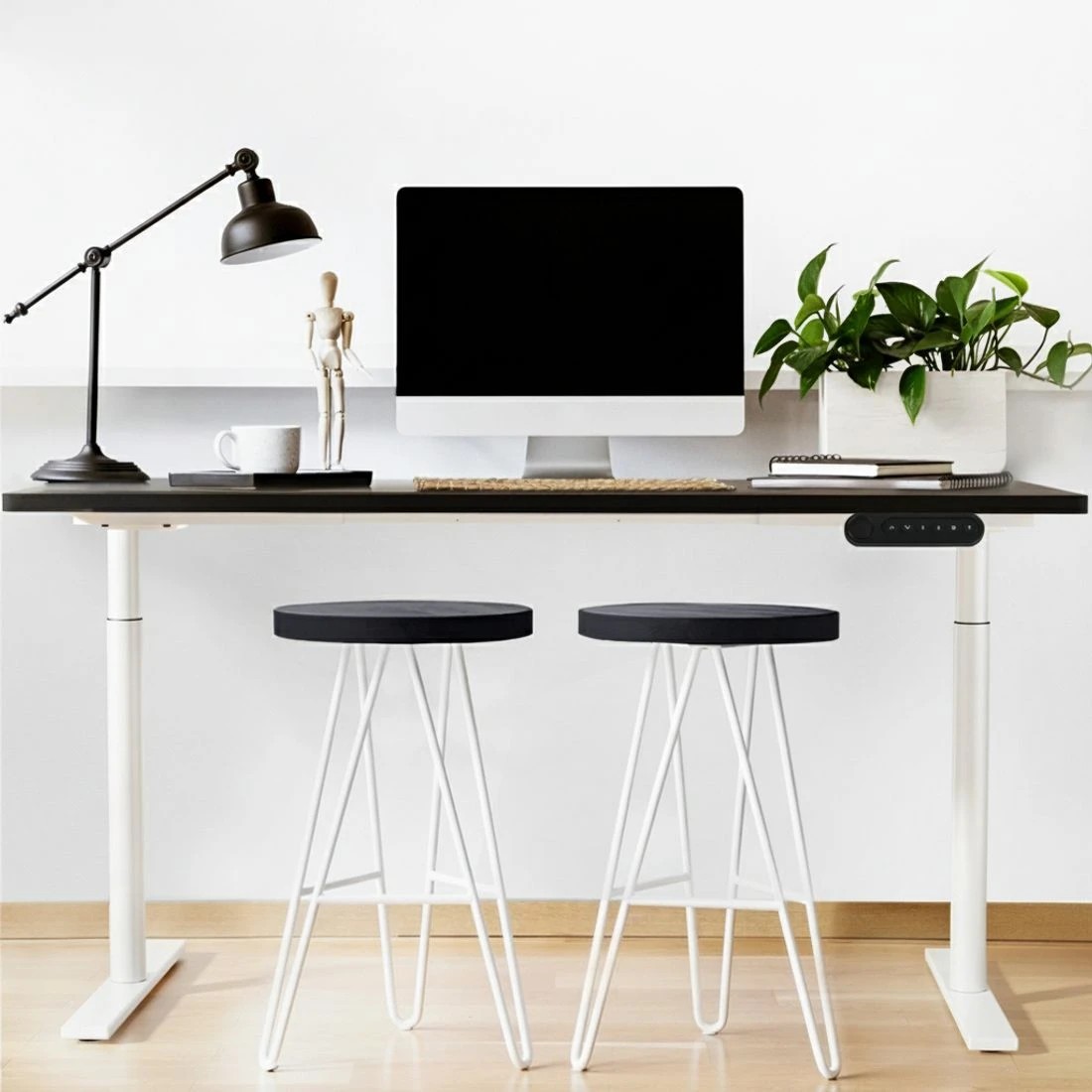 6 Artiss Standing Desk Motorised Electric Dual Motor 120CM - Black, 6 of 6