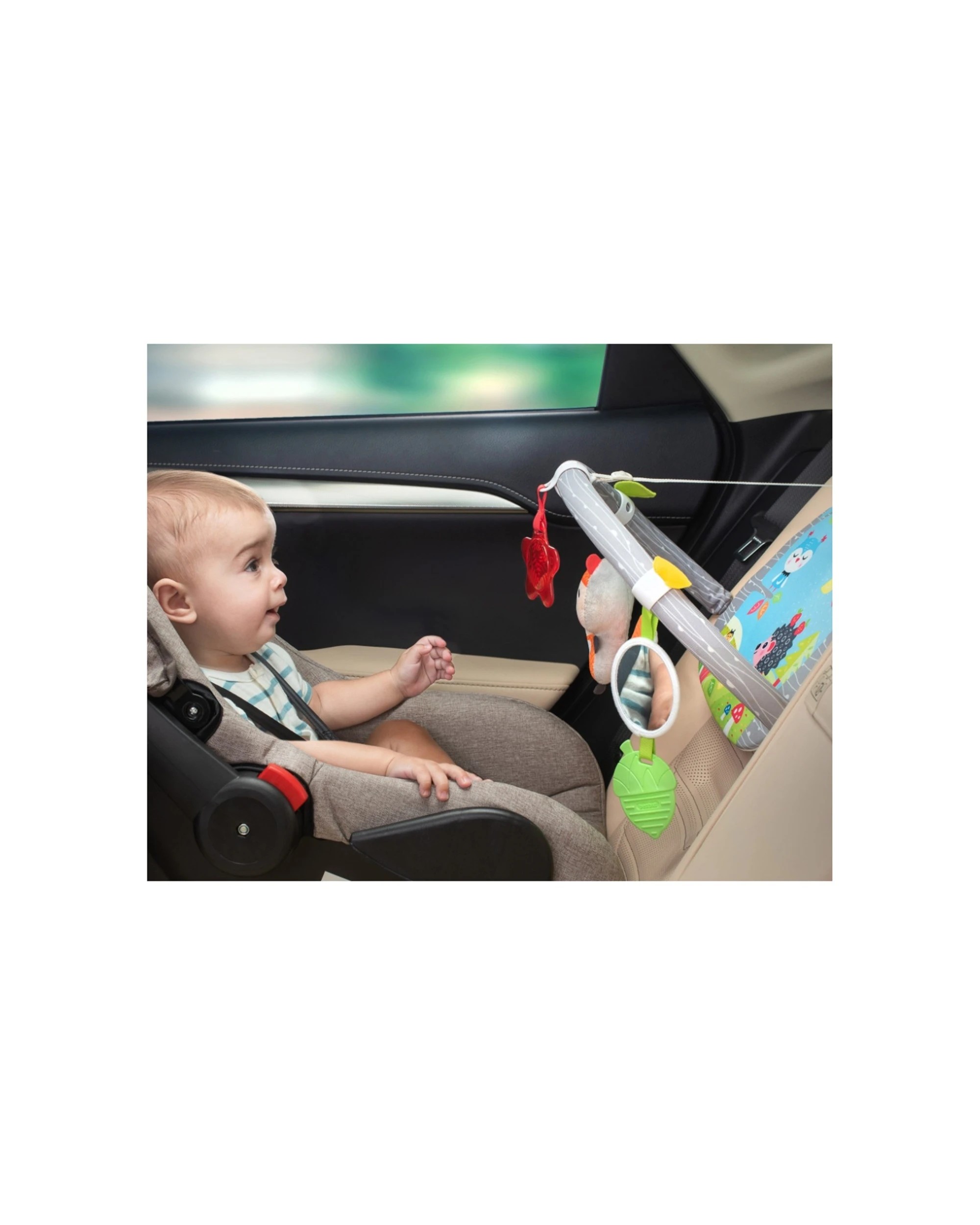 4 Benbat Dazzle Friends Interactive Clip On Car Seat Baby Toys Double Sided 0 - Pink, 4 of 4