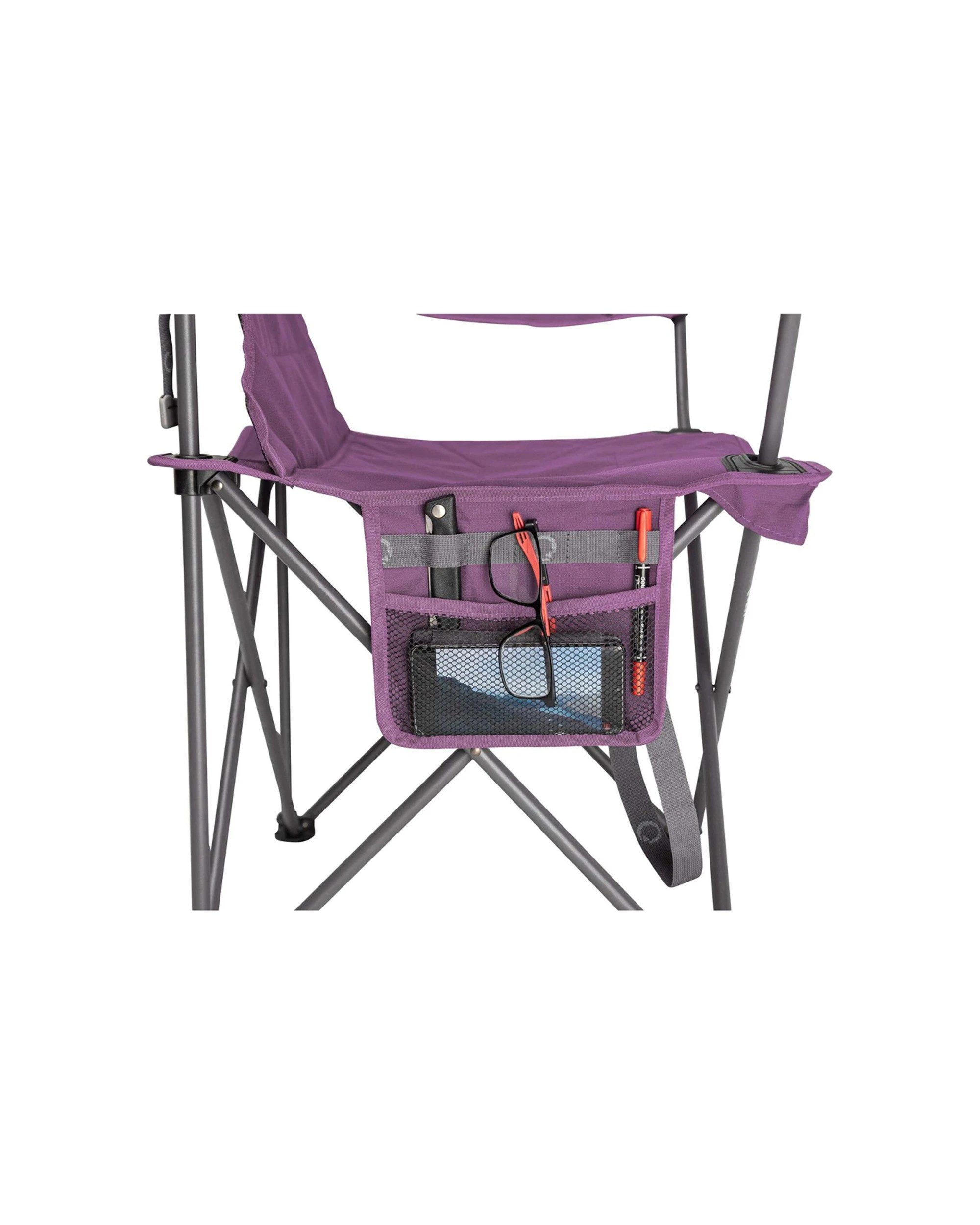 2 Quest Outdoors Steel Frame Little Mutha Camp Chair Padded With Carry Bag - Purple, 2 of 7