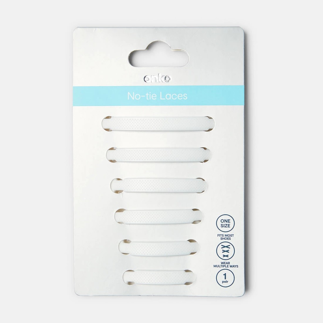 3 No Tie Laces - White, 3 of 3