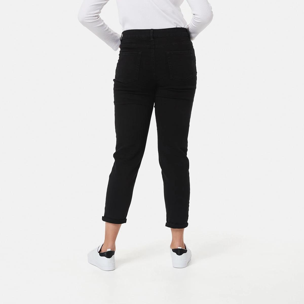 3 Boyfriend Jeans Black Wash, 3 of 4