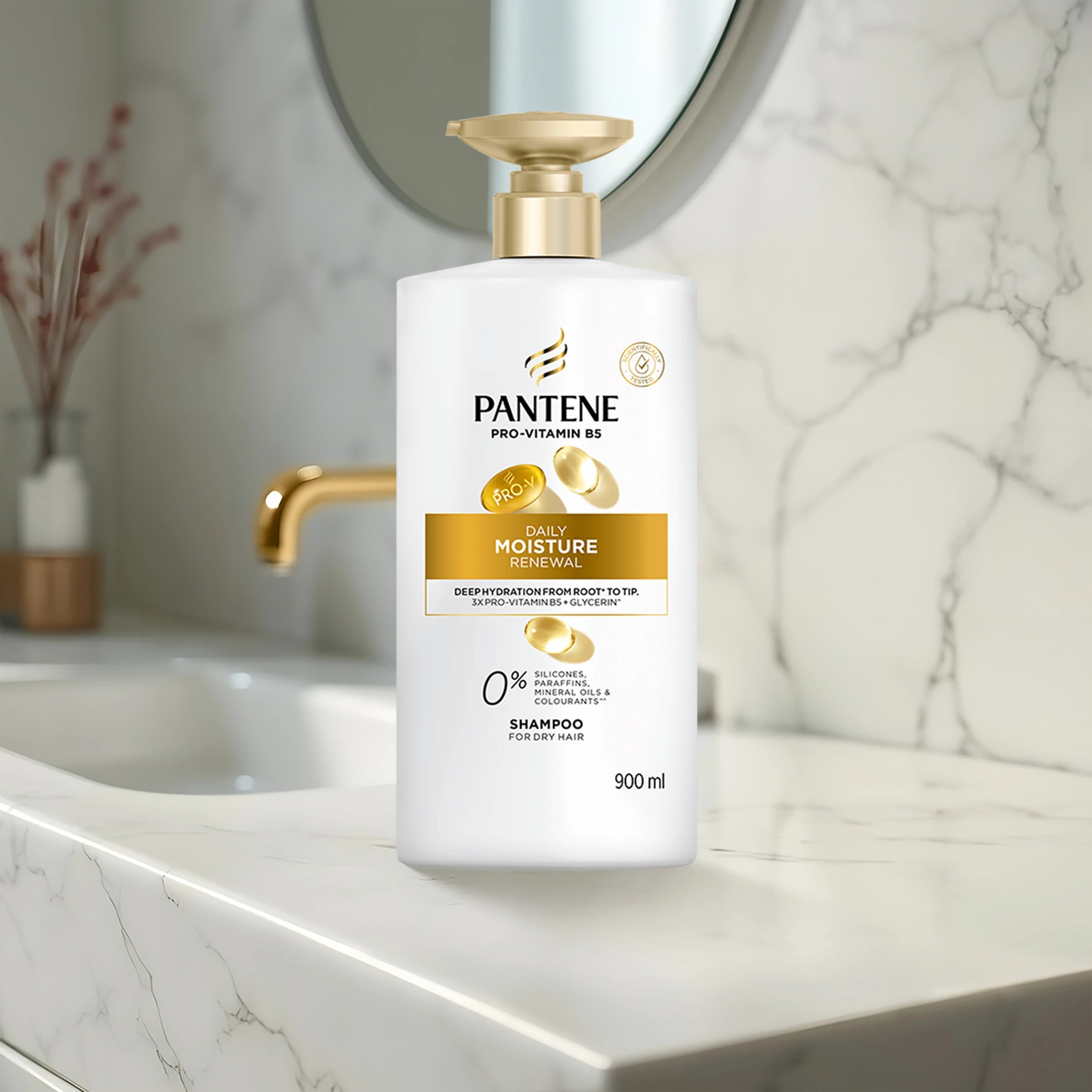 3 Pantene Pro-V Daily Moisture Renewal Shampoo 900ml - Multi, 3 of 10