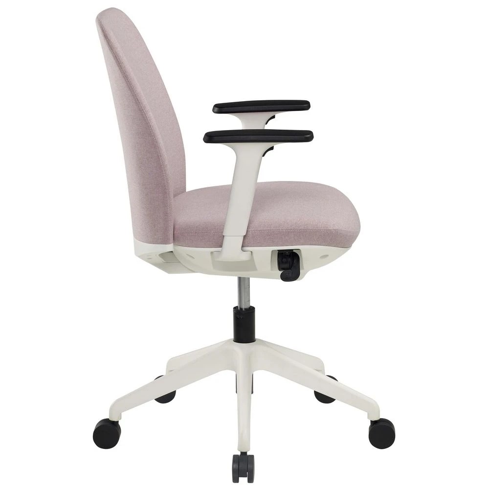 2 Pago Nest Home Office Ergonomic Medium Back Chair Pink Ergonomic Chairs and Desk Chairs, 2 of 10