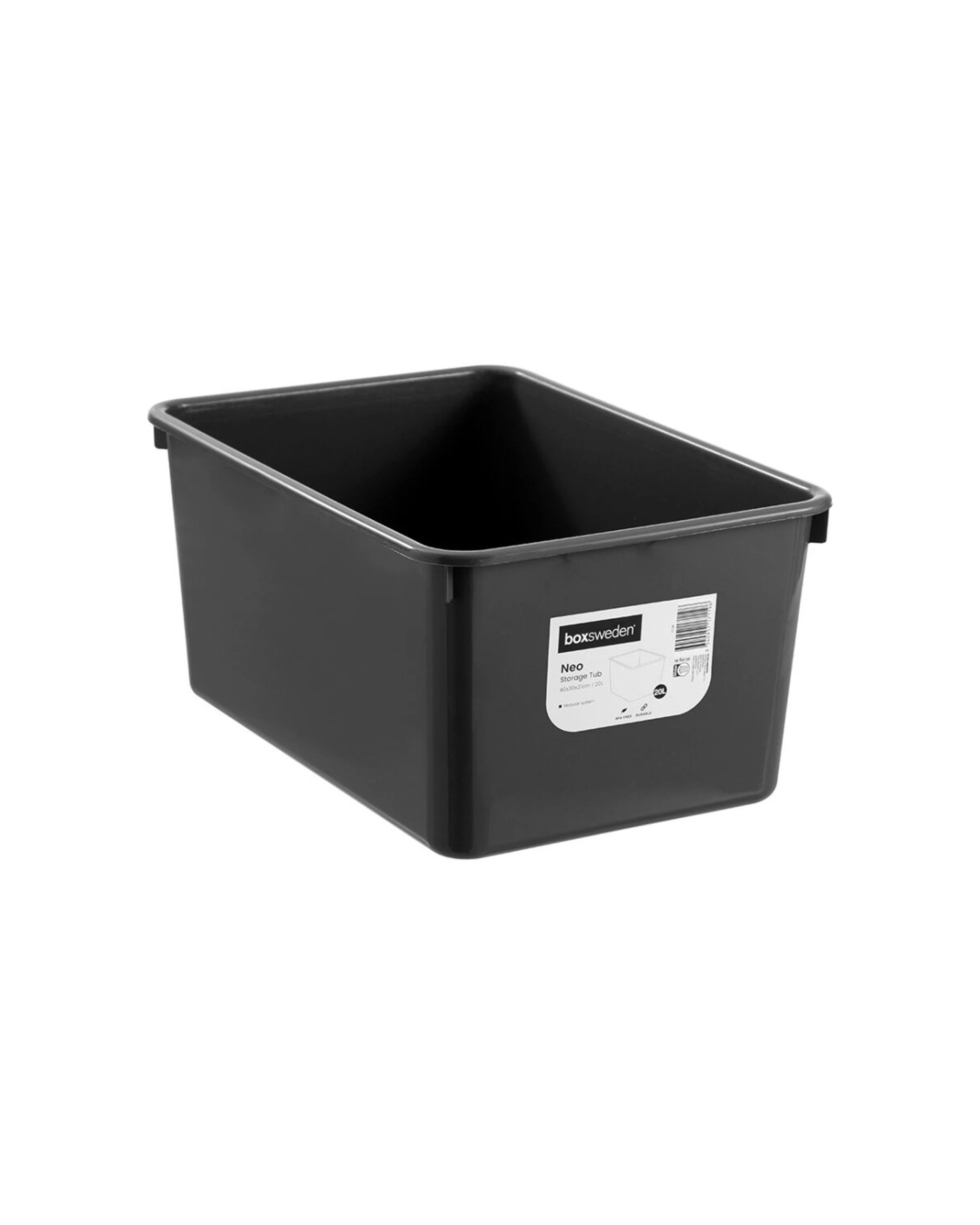 1 Boxsweden Neo Storage Tub Home Organisation Durable Plastic Storage 20L 40x30x21cm - Multi, 1 of 7