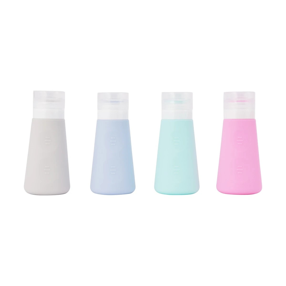 2 4 Pack Travel Solutions Silicone Bottles, 2 of 9