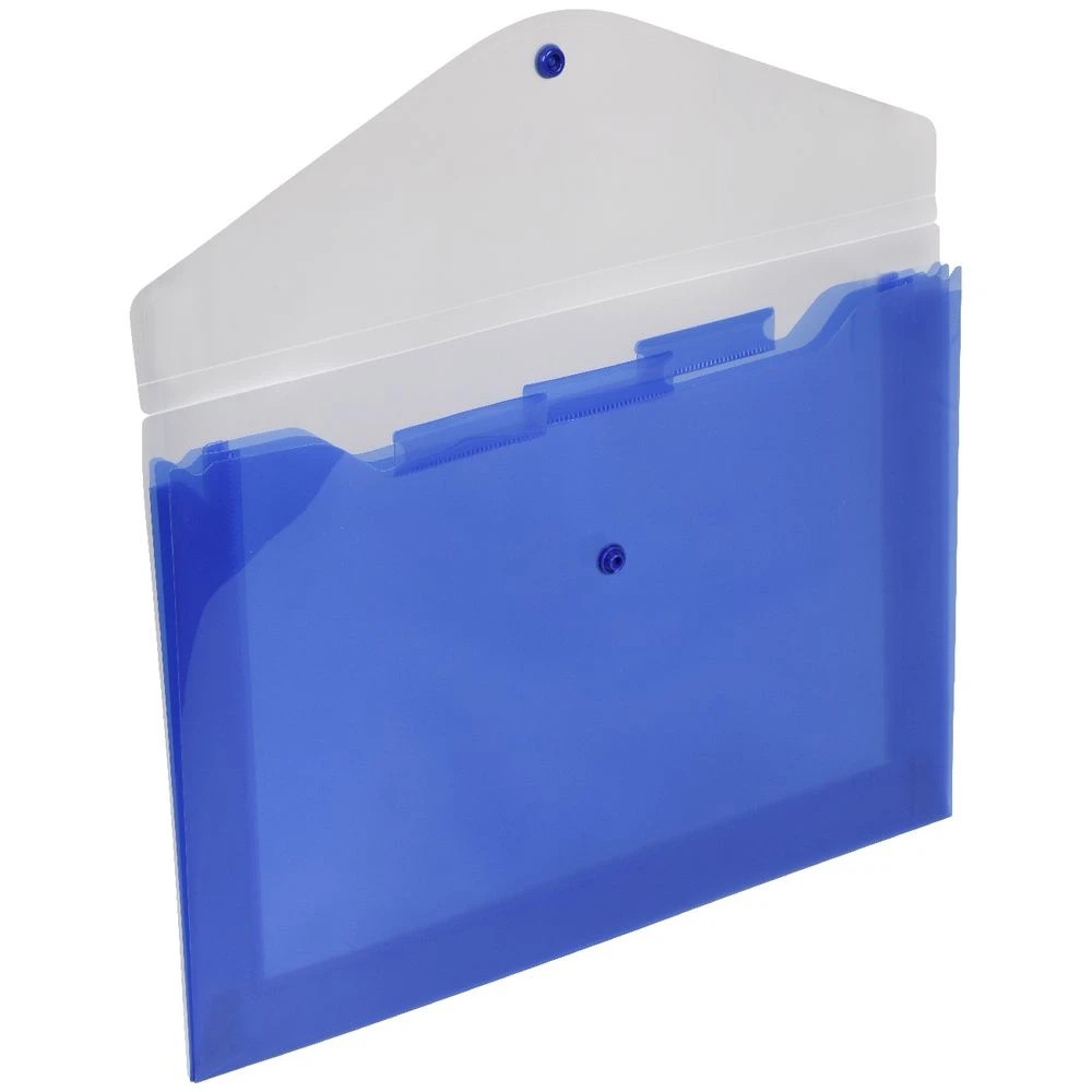 2 J.Burrows Tri Document Wallet Blue, 2 of 3