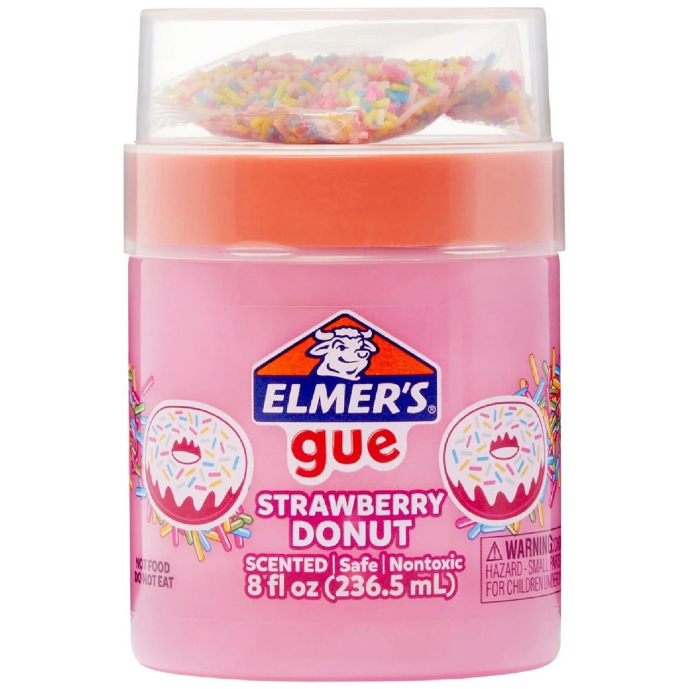 1 Elmer's Premade Slime Strawberry Donut Mix-in Gue 236.5mL, 1 of 6