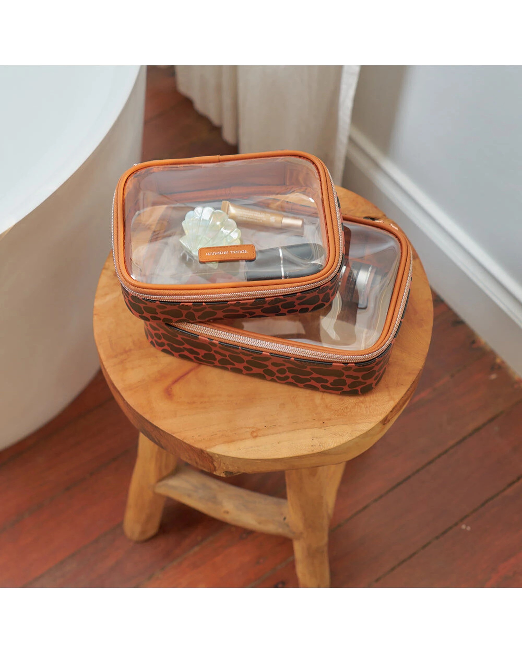 2 Annabel Trends 2pc Vanity Beauty Box Organiser Spot - Pattern, 2 of 3