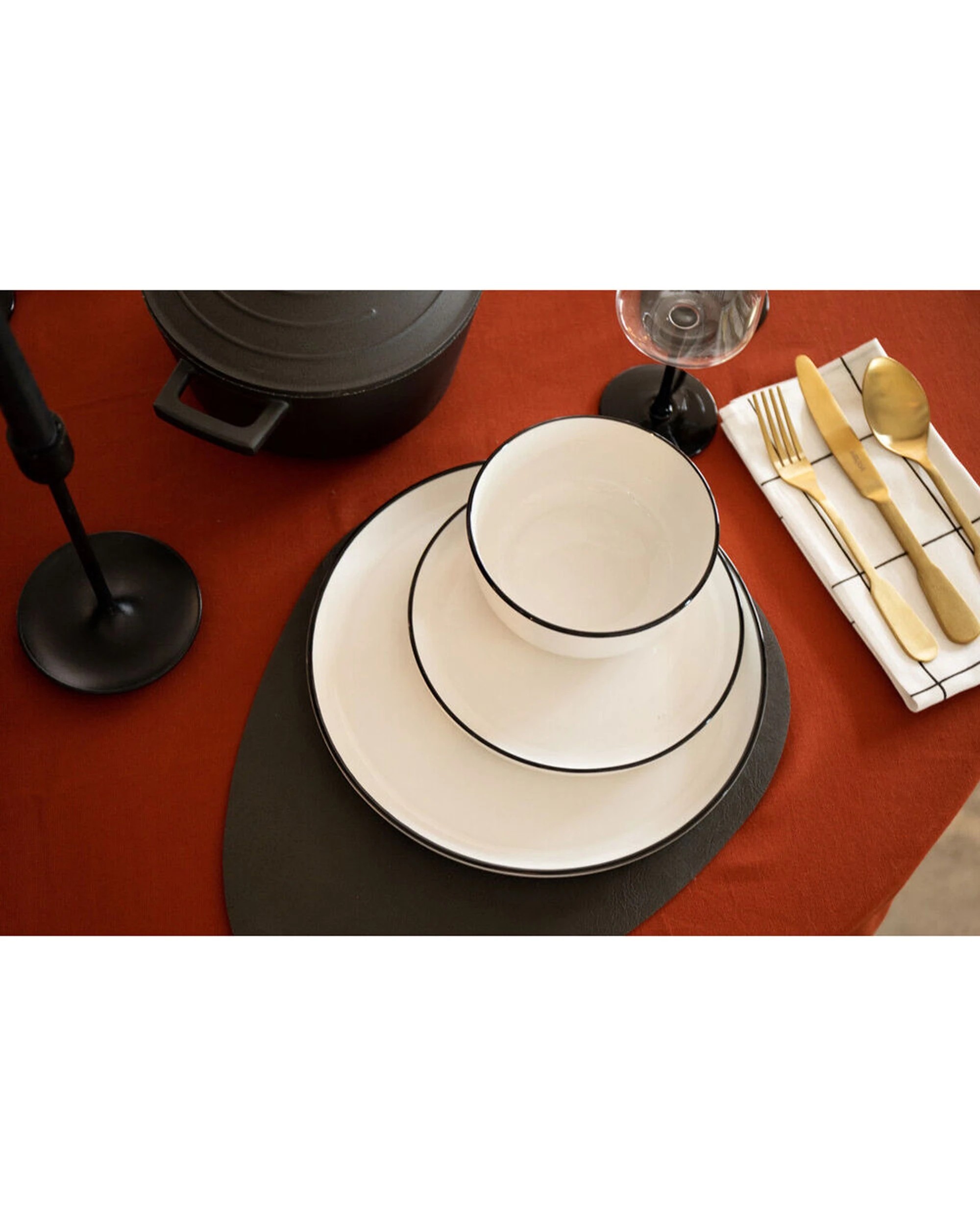 6 Mikasa Limestone 12pc Porcelain Dinner Set Functional Luxe Monochrome - White, 6 of 6