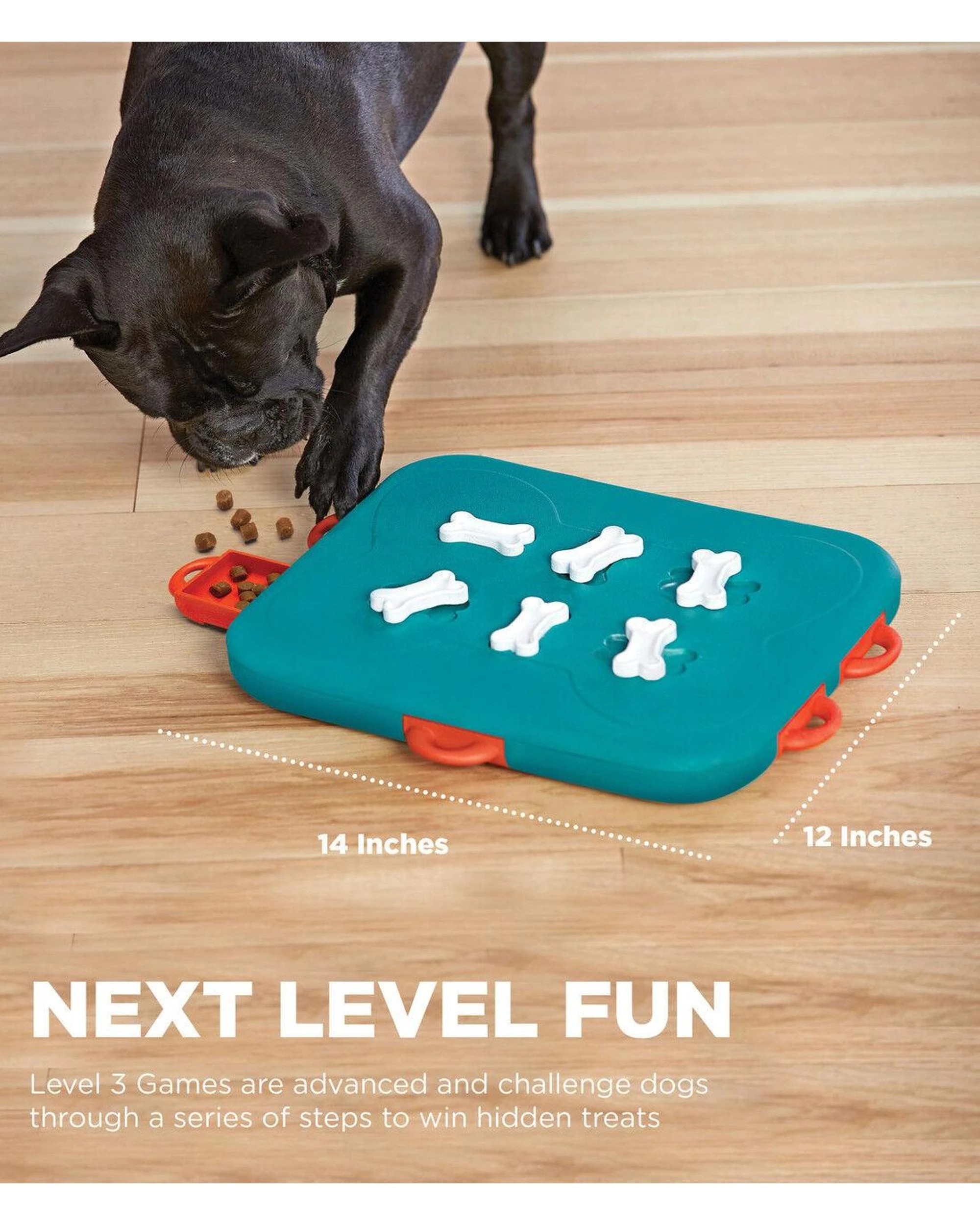 5 Outward Hound Nina Ottosson Dog Casino Treat Puzzle Dog Toy Turquoise, 5 of 7