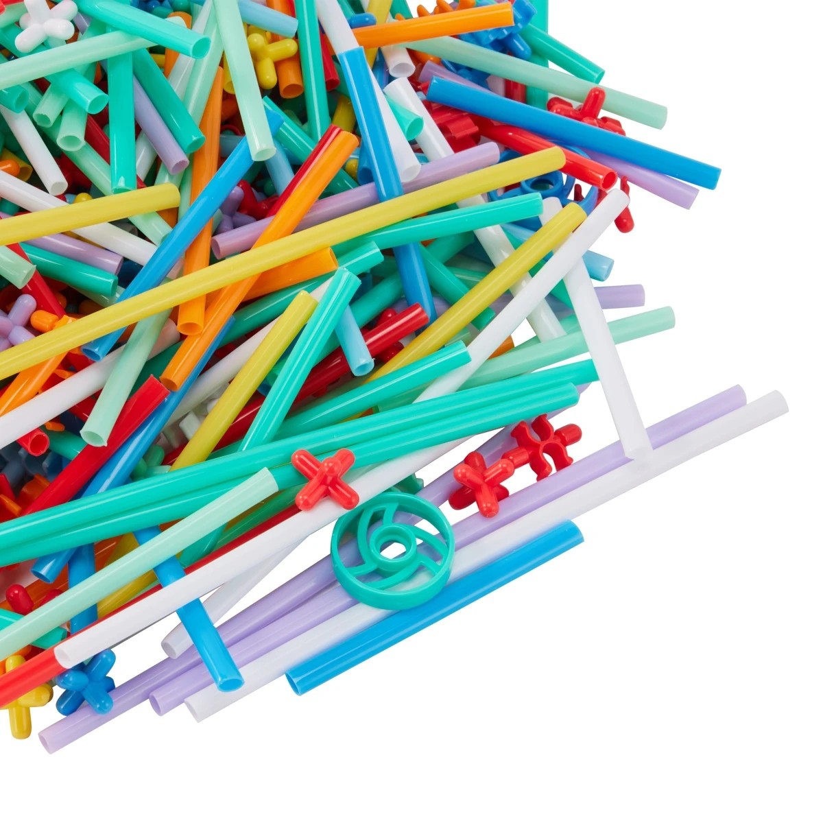8 700 Piece Play and Learn Straw Tube Construction Activity Tub, 8 of 9