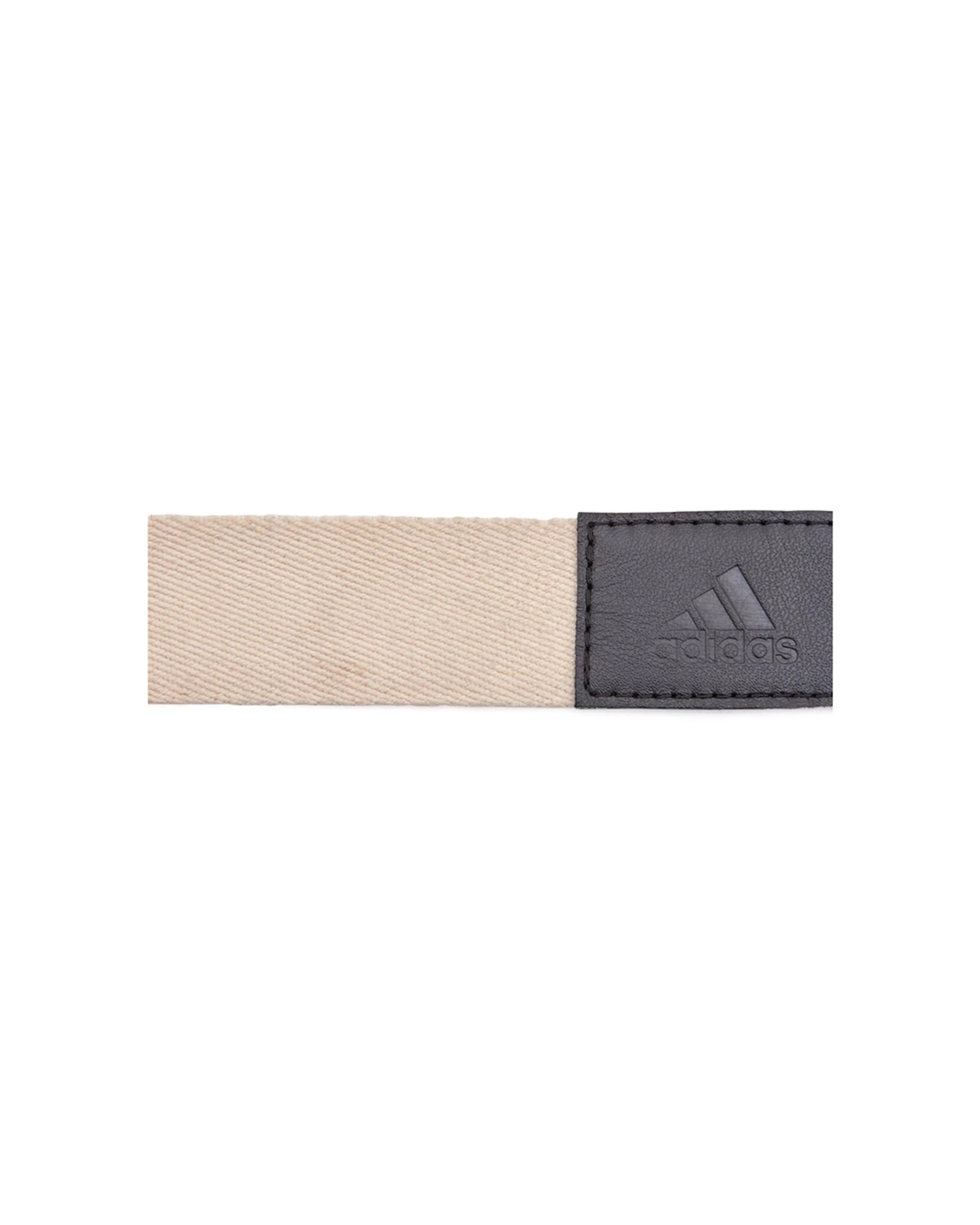 4 Adidas Premium Yoga Strap 2.5m Adjustable Woven Cotton With Metal D Buckle - Beige, 4 of 10