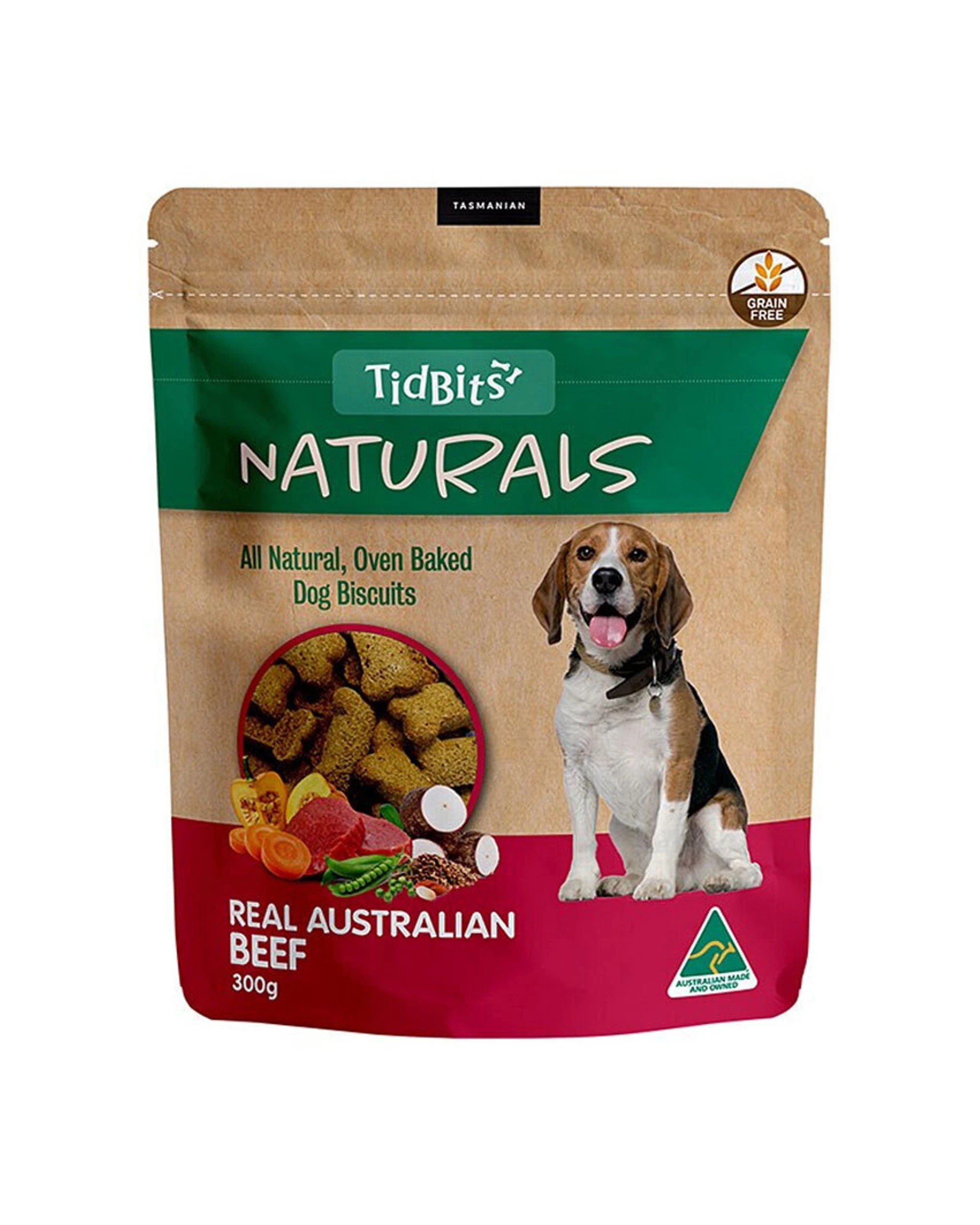 2 Tidbits Small Bites Dog Biscuits 2PK 180g Healthy Treats for Dogs - Natural, 2 of 2