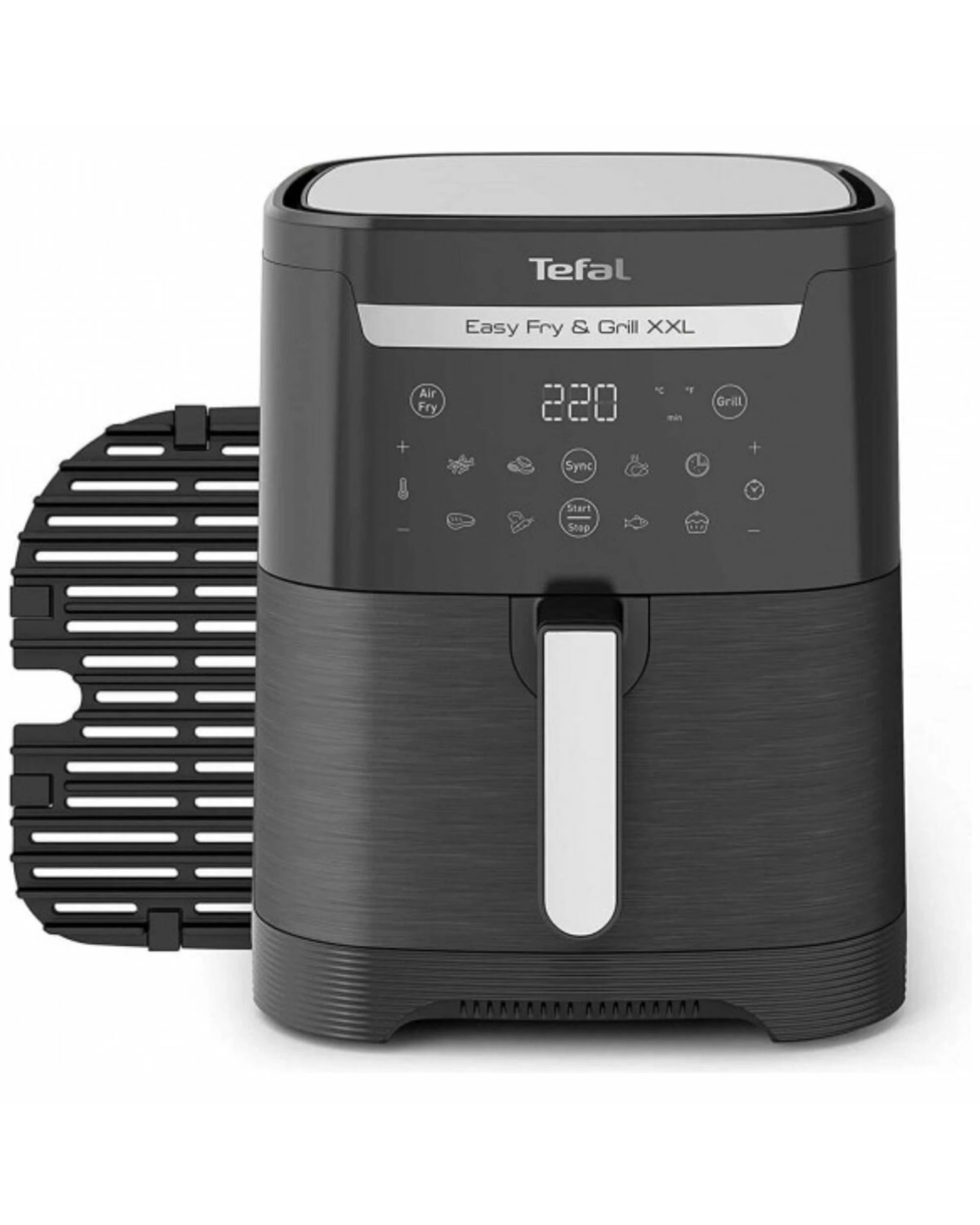 2 Tefal Air Fryer 6.9L Easy Fry & Grill 2 in 1 XXL FlexCook Black, 2 of 5