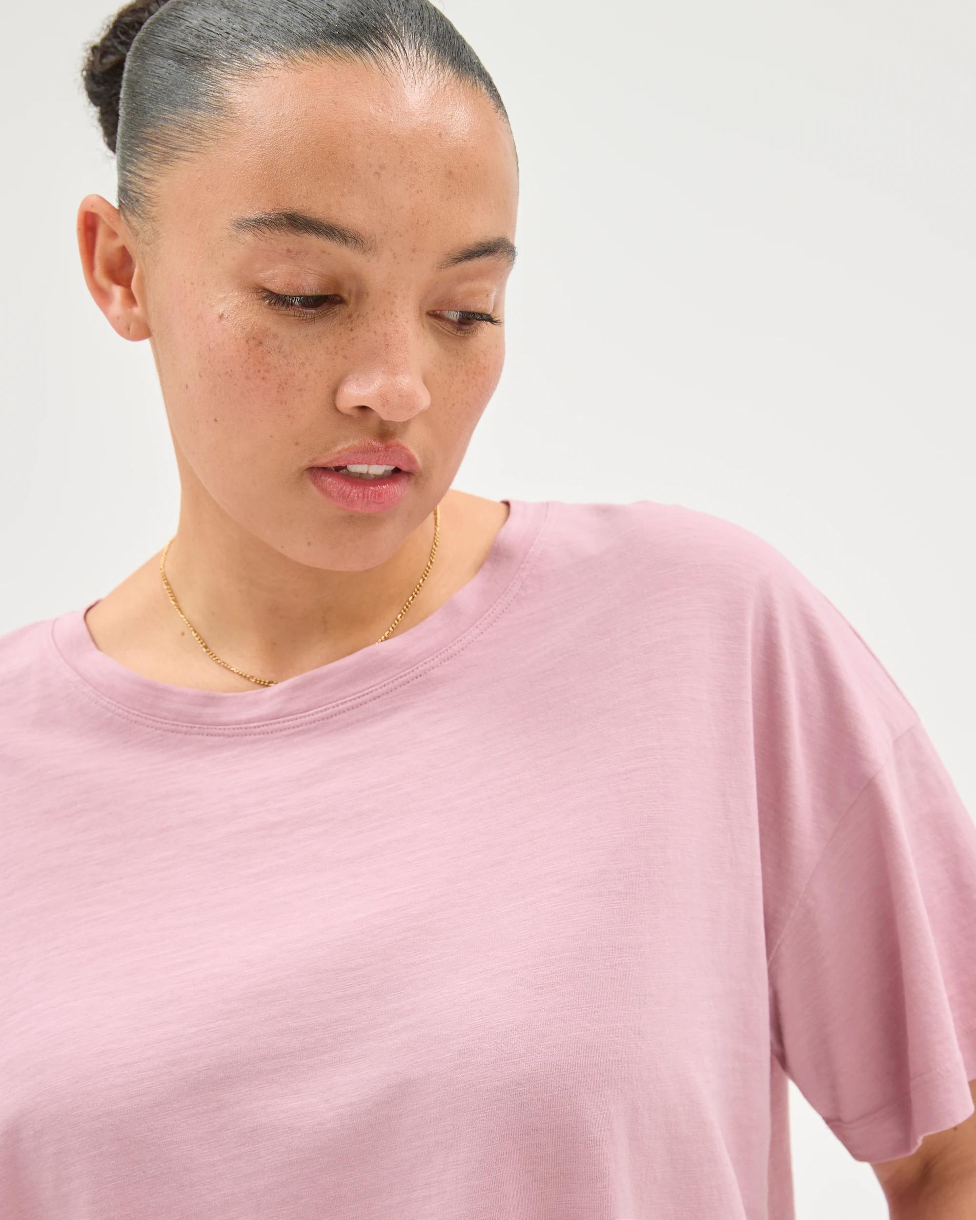 4 Target Curve Plus Size Australian Cotton Slub Boxy T-Shirt WHIPPED BERRY, 4 of 8