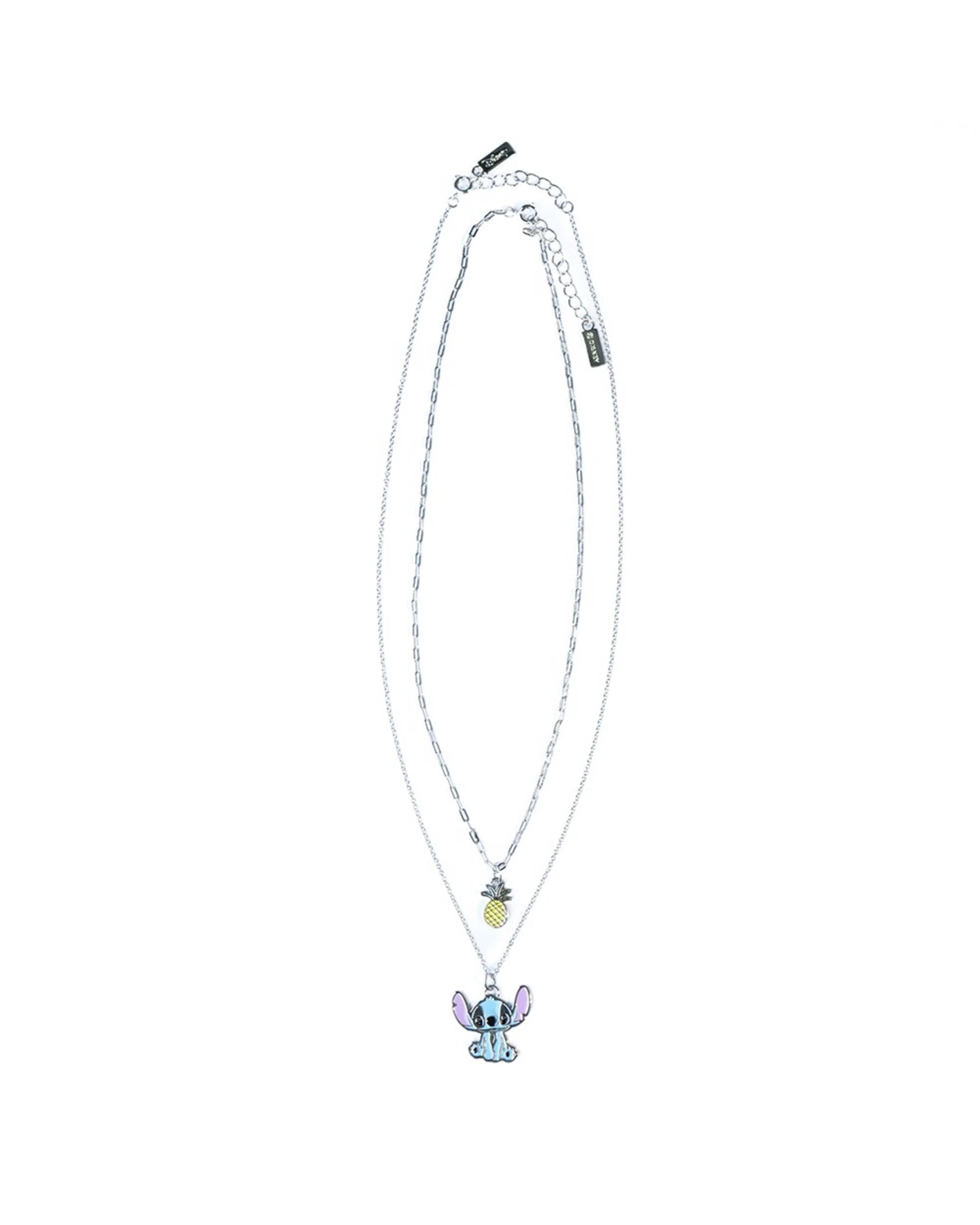 4 Disney - Lilo & Stitch - Stitch & Pineapple Necklace Set - Multi-Coloured,Silver, 4 of 5
