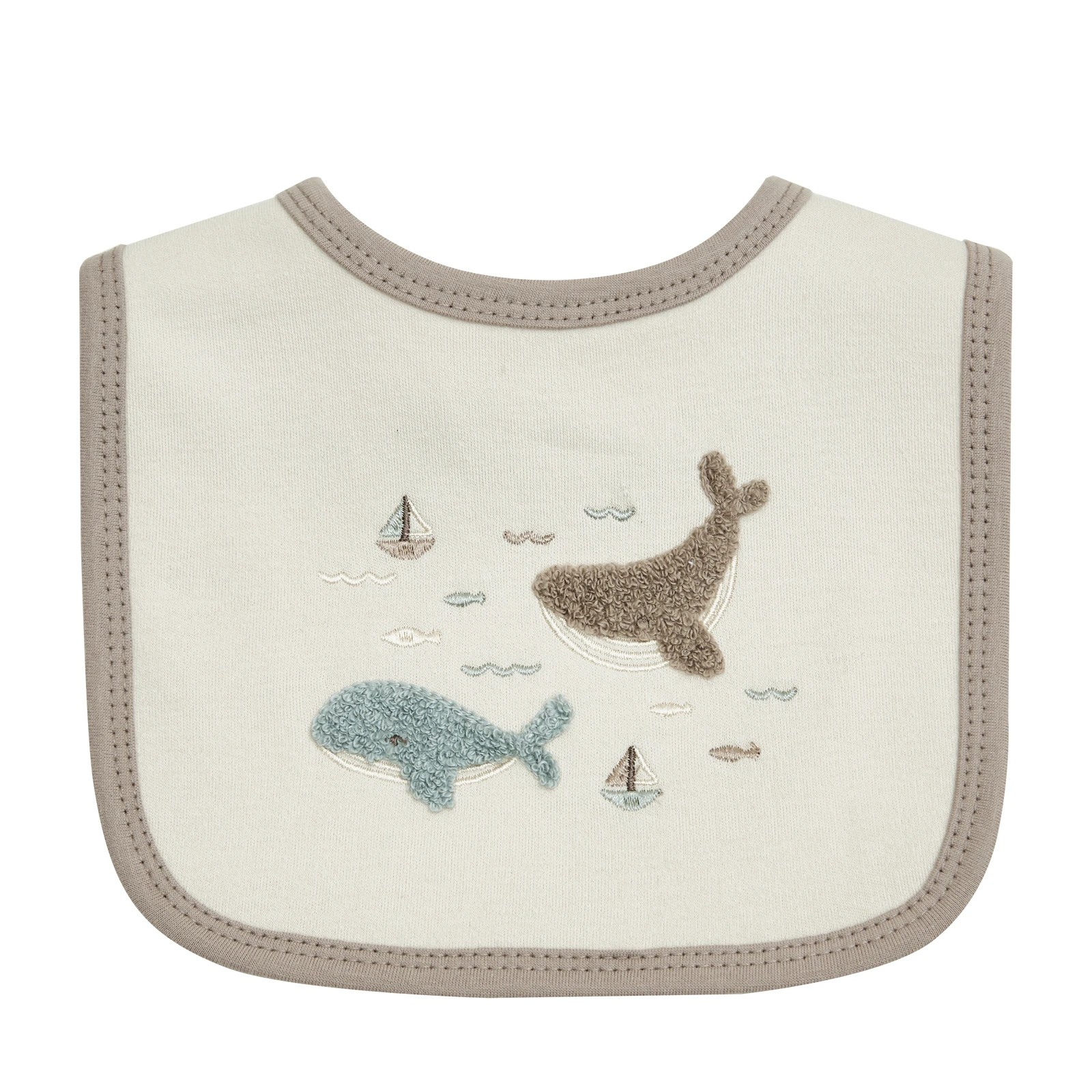 3 Big Softies 3 Pack Applique And Printed Bibs, Whale, 3 of 6