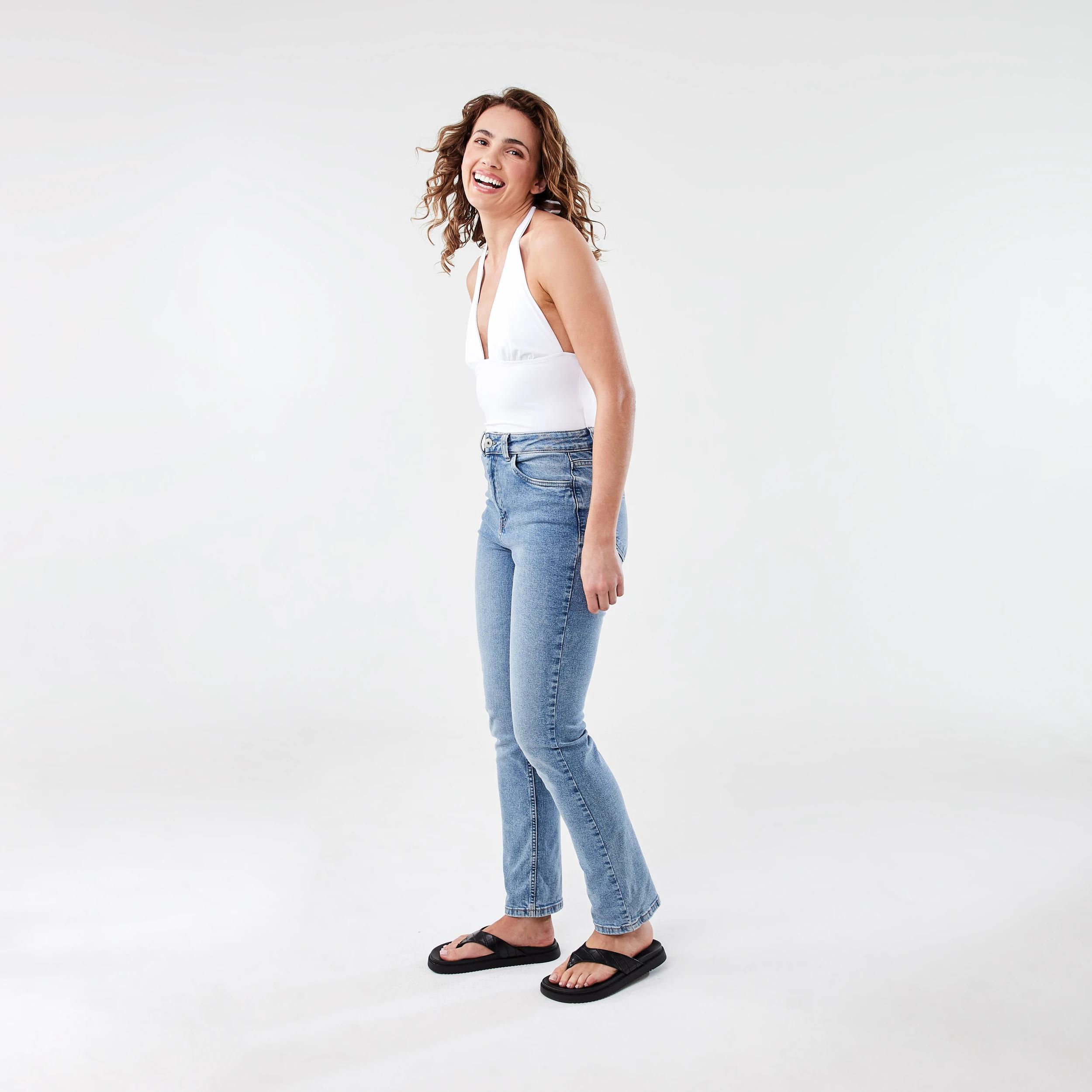 3 Halter Neck Jersey Top White, 3 of 7