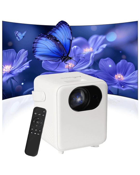 Alliums Projector Ultimate 9500Lumens HD 1080p Supported - White