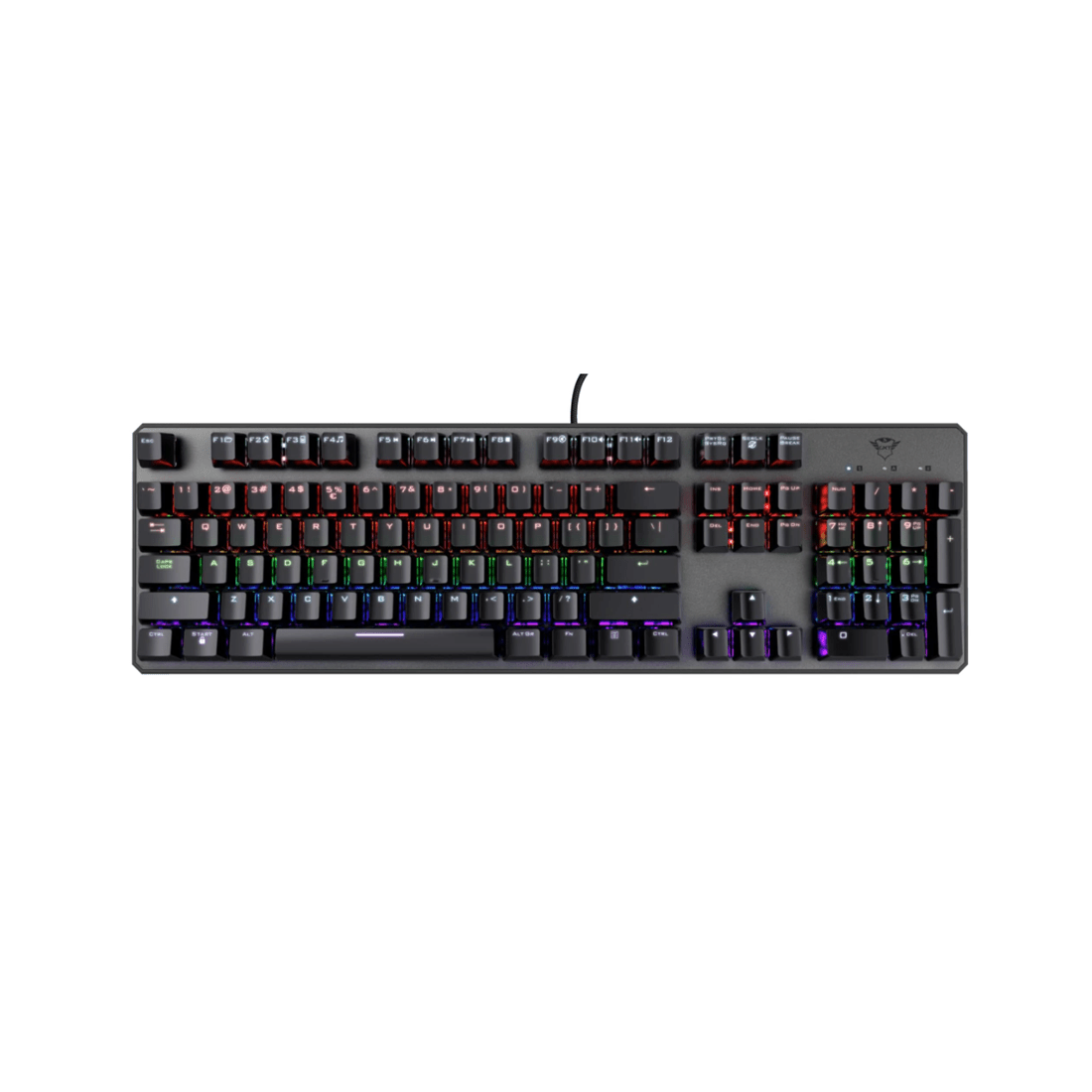1 Trust International Trust GXT865 Asta Wired RGB Gaming Keyboard - Black, 1 of 9