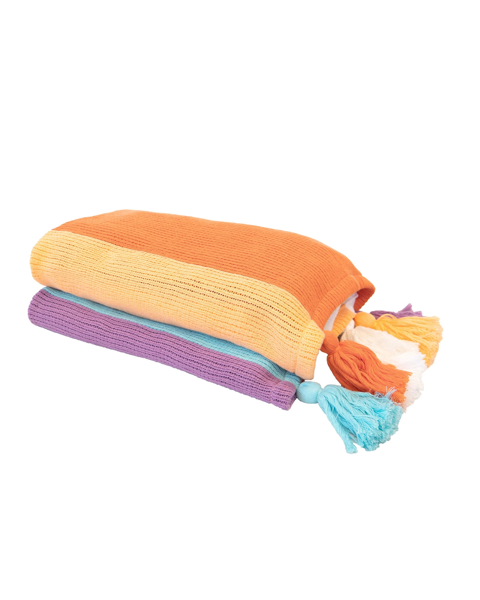 2 Bambury Azalea Cotton Lightweight Knit Throw - Multi, 2 of 3