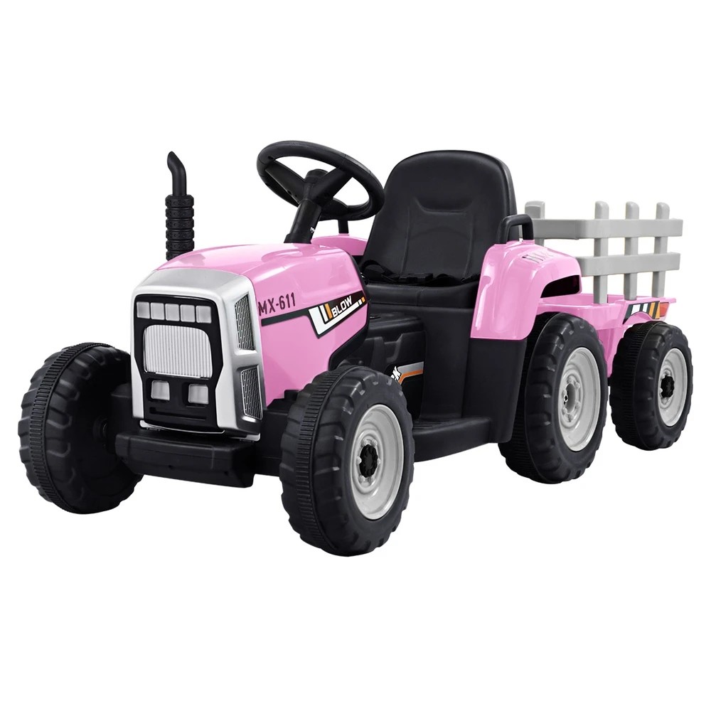 1 Rigo Kids Electric Ride On Car Tractor Toy Cars 12V - Pink, 1 of 5