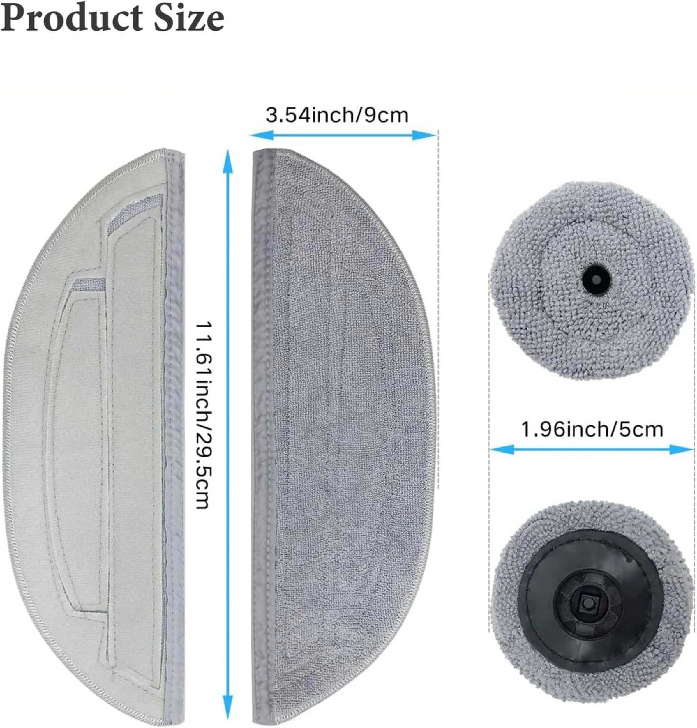 3 Hygieia 6pk VibraRise & Edgewise Mop Cloths For Roborock S8 MaxV Ultra & S8 Max Ultra Robots - Grey, 3 of 3