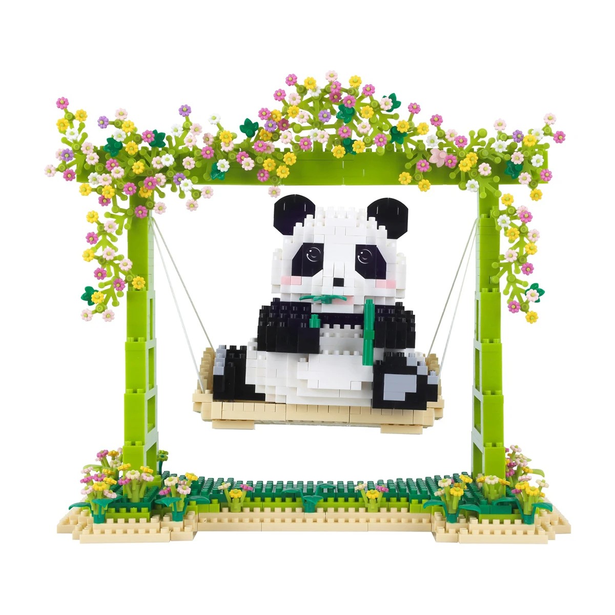 2 1244 Piece Mini Blocks Animal Series: Panda On a Swing, 2 of 4