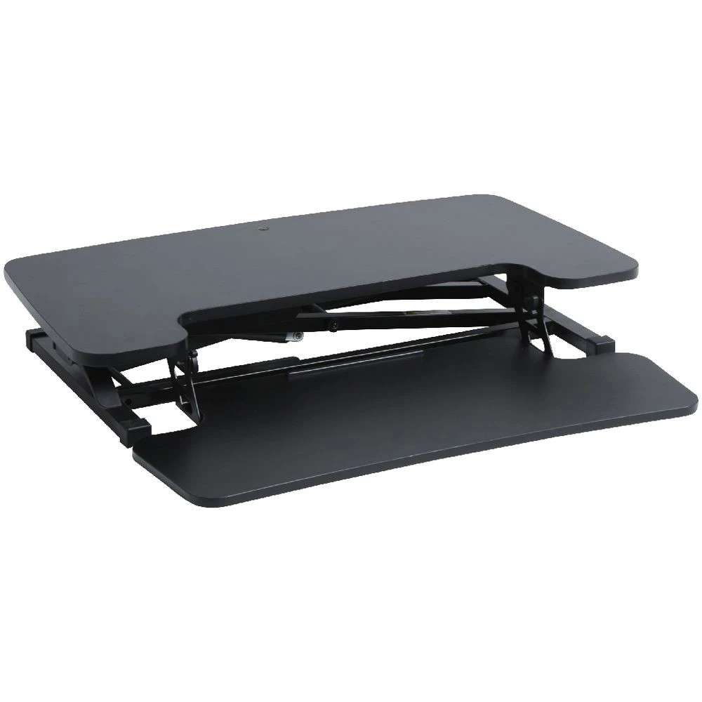 2 Brighton Sit Stand Ergonomic Desk Riser  Black Desks, Tables and Workstations, 2 of 9