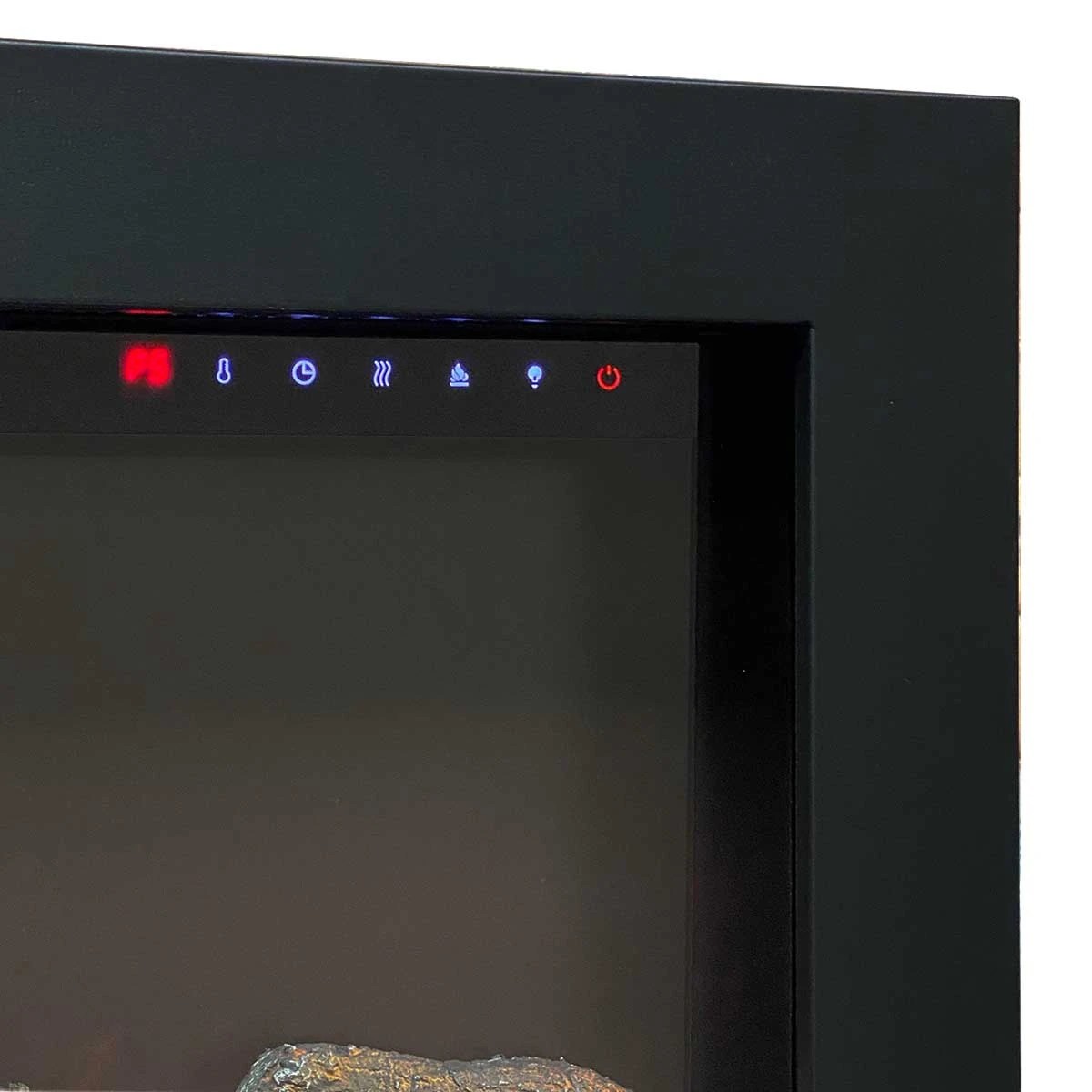 6 Moda Living Sonata 50 inch Electric Fireplace - Black, 6 of 6