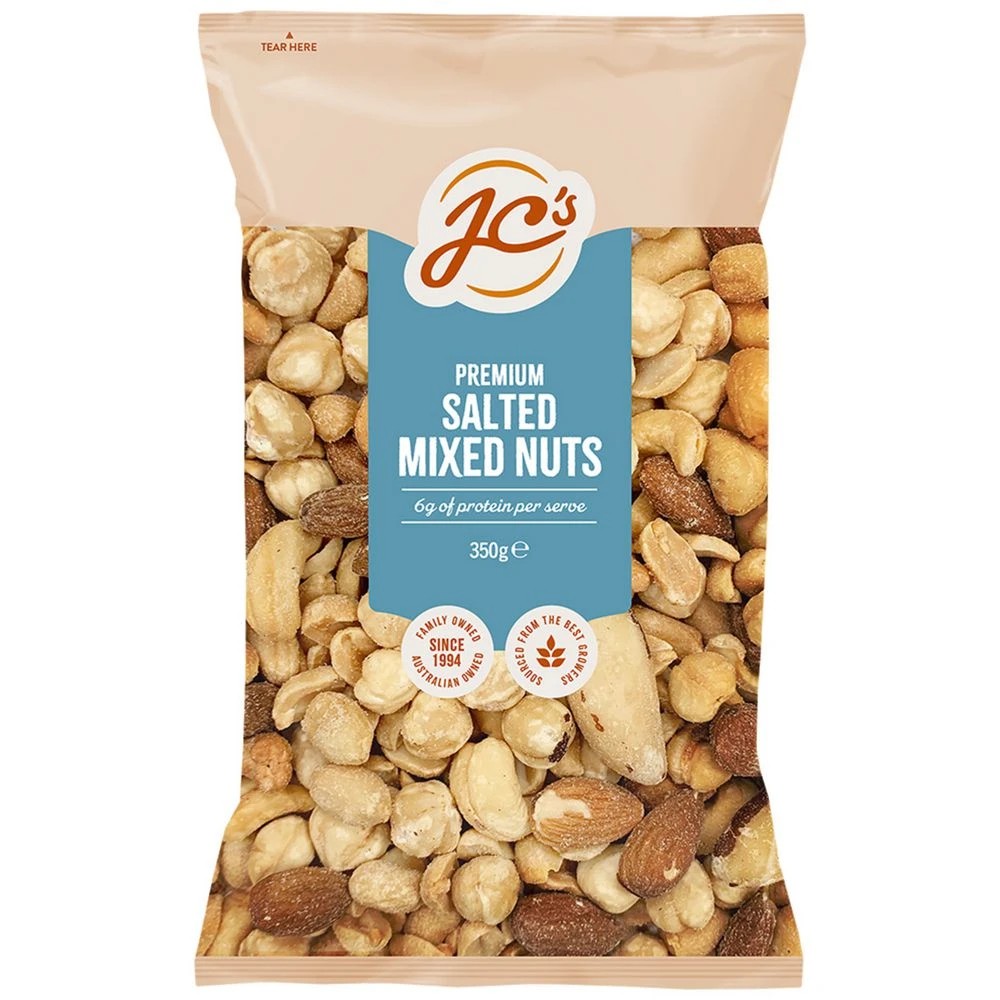 1 JC's Mixed Salted Nuts 350g, 1 of 2