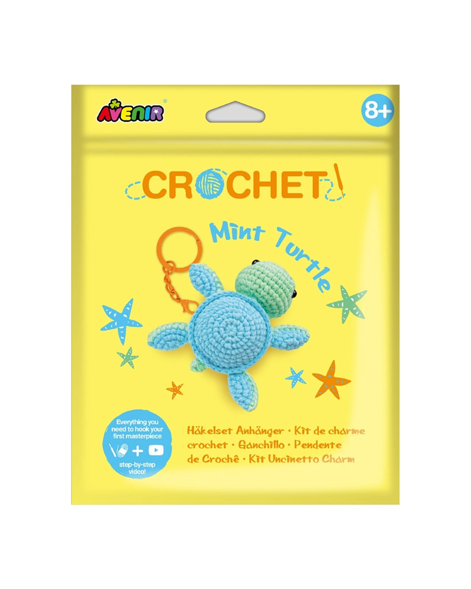 Avenir Crochet Keychain Kit Turtle DIY Craft Kids Activity 5cm - Kmart