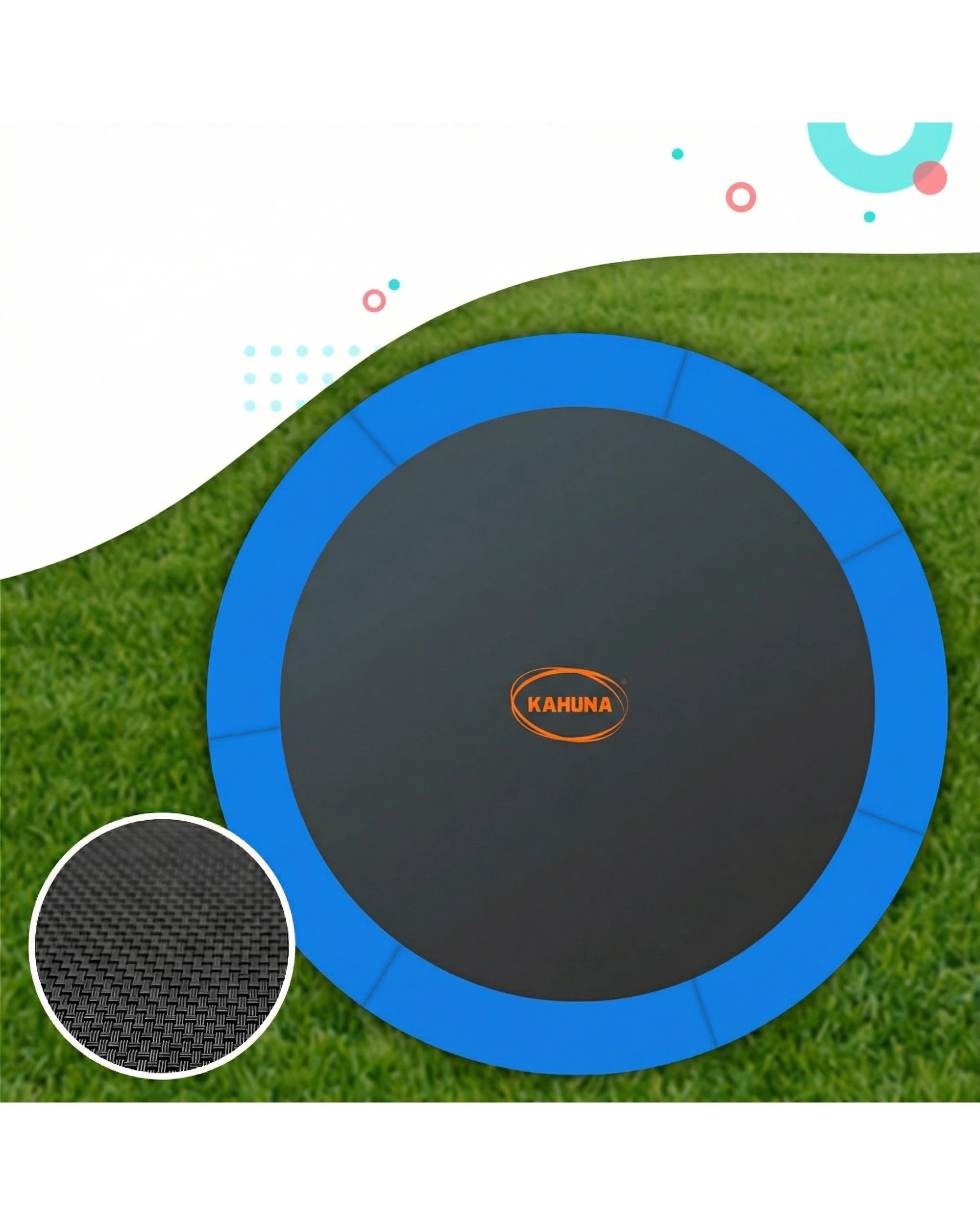 9 Kahuna Blizzard 10 ft Trampoline with Basketball Set - Green, 9 of 10