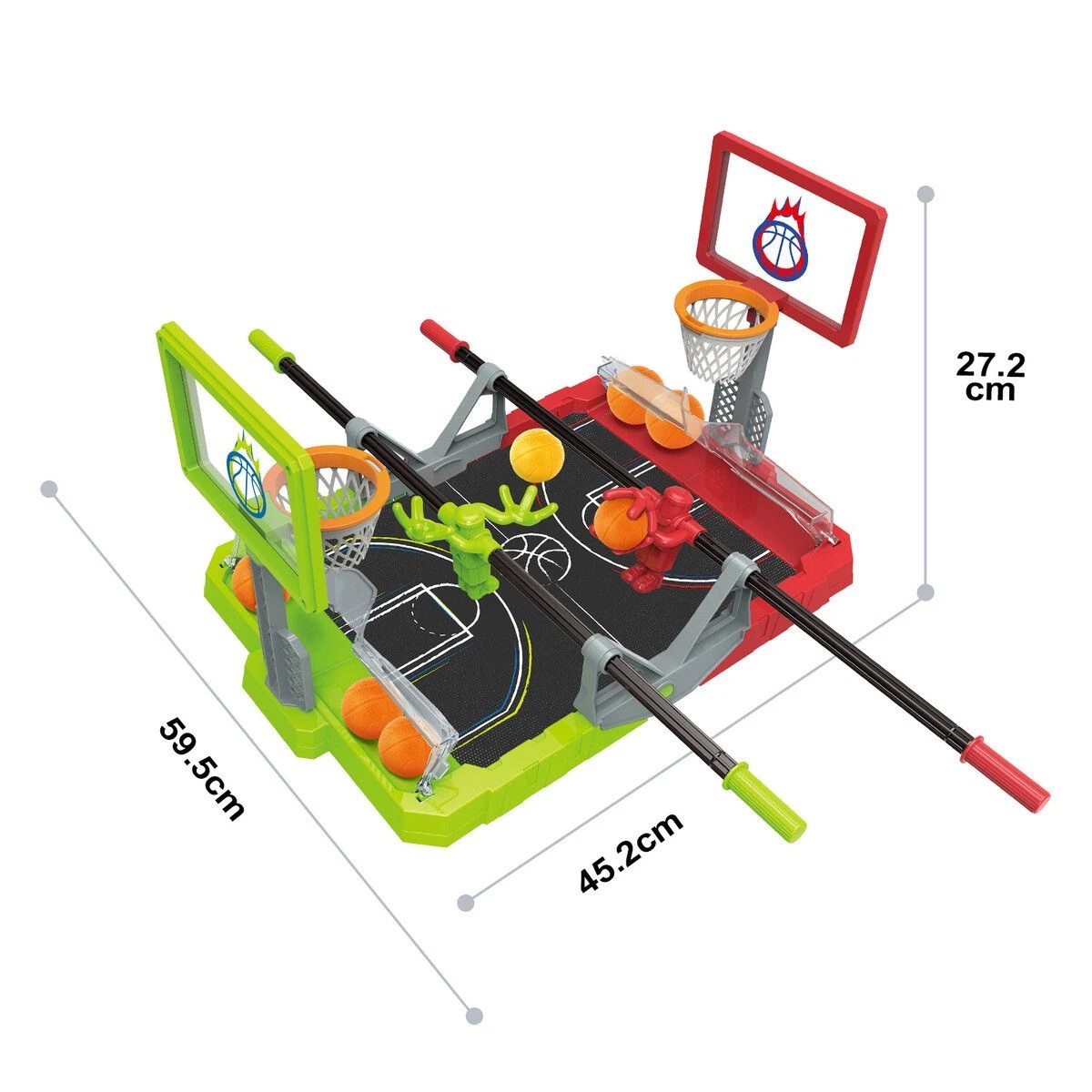 3 AUSWAY Foosketball Gaming Foosball Basketball Shoot and Score Board Table, 3 of 3