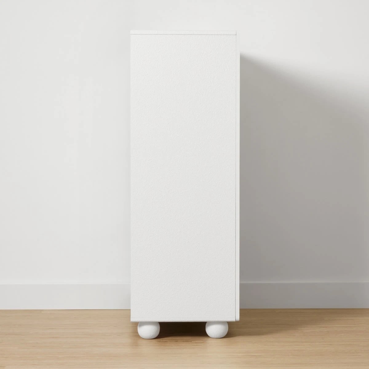 3 Textured Arched Bookcase - White, 3 of 9