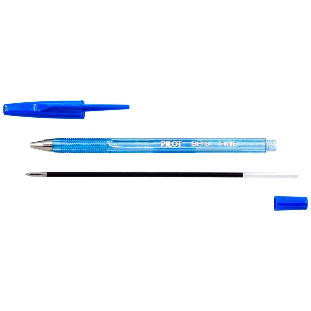 4 PILOT BP-S Ballpoint Pen Fine 0.7mm Blue 4 Pack, 4 of 8